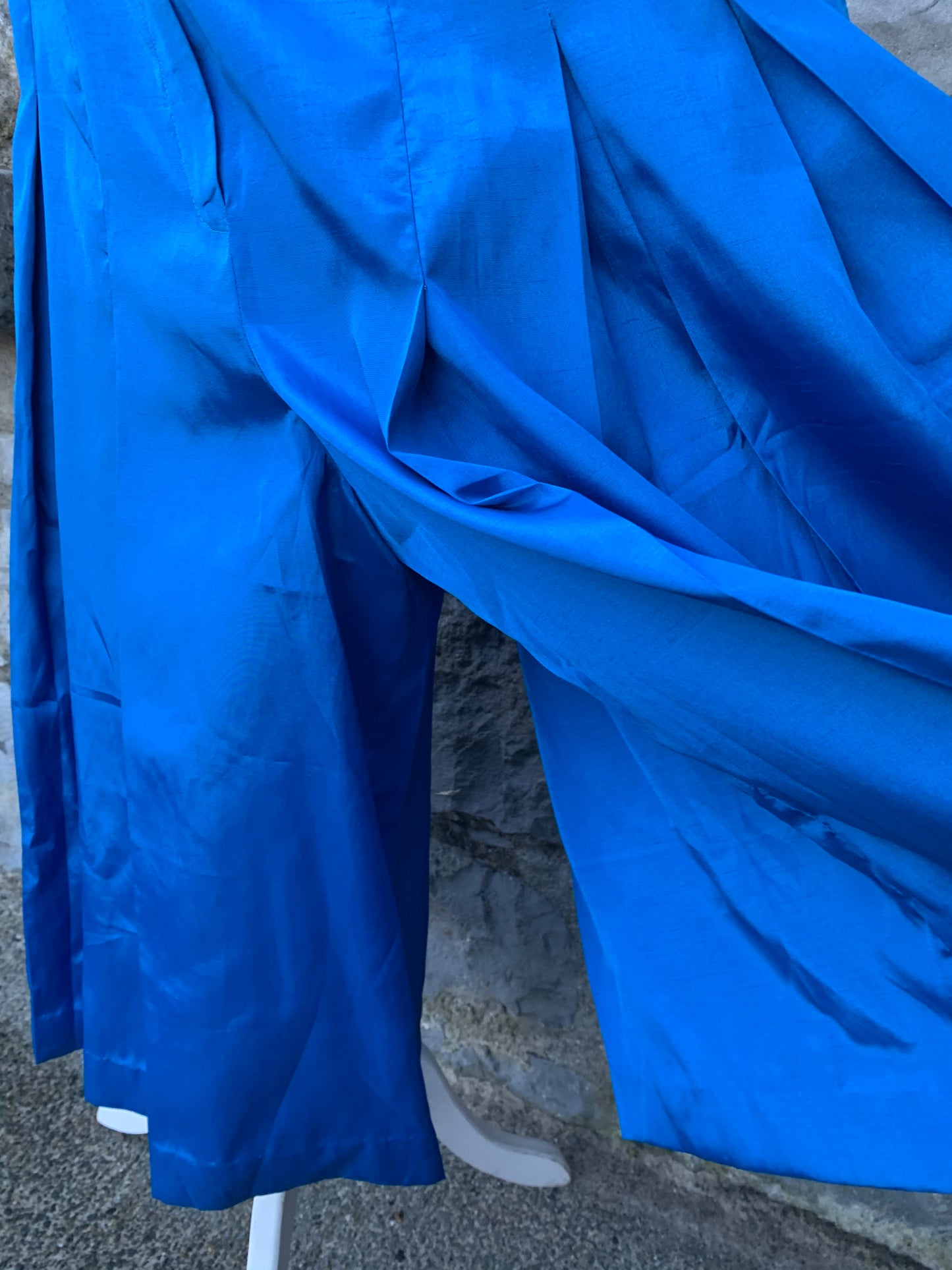 Shiny blue culottes uk 12-14