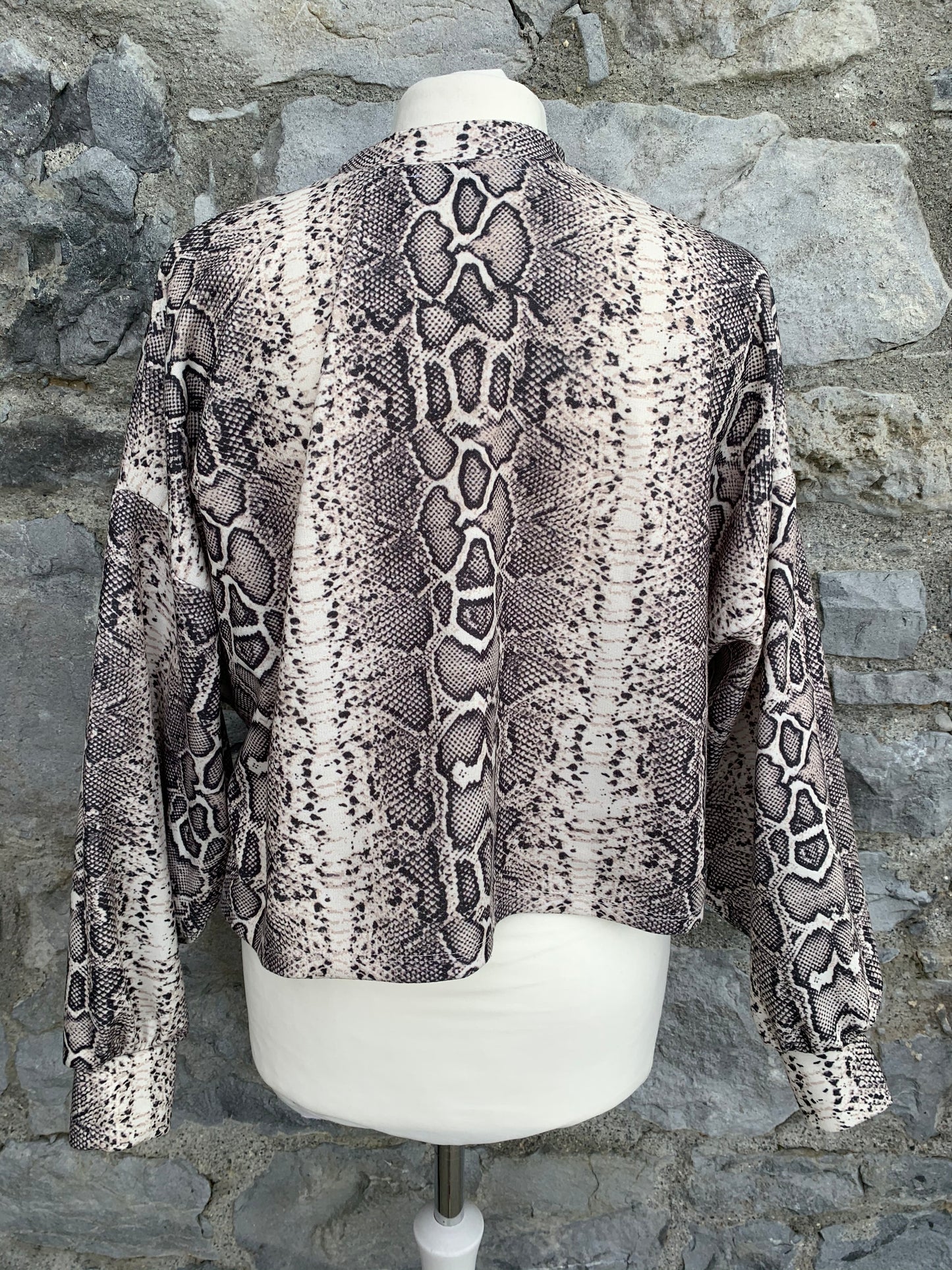 Snake skin oversized top uk 10-12