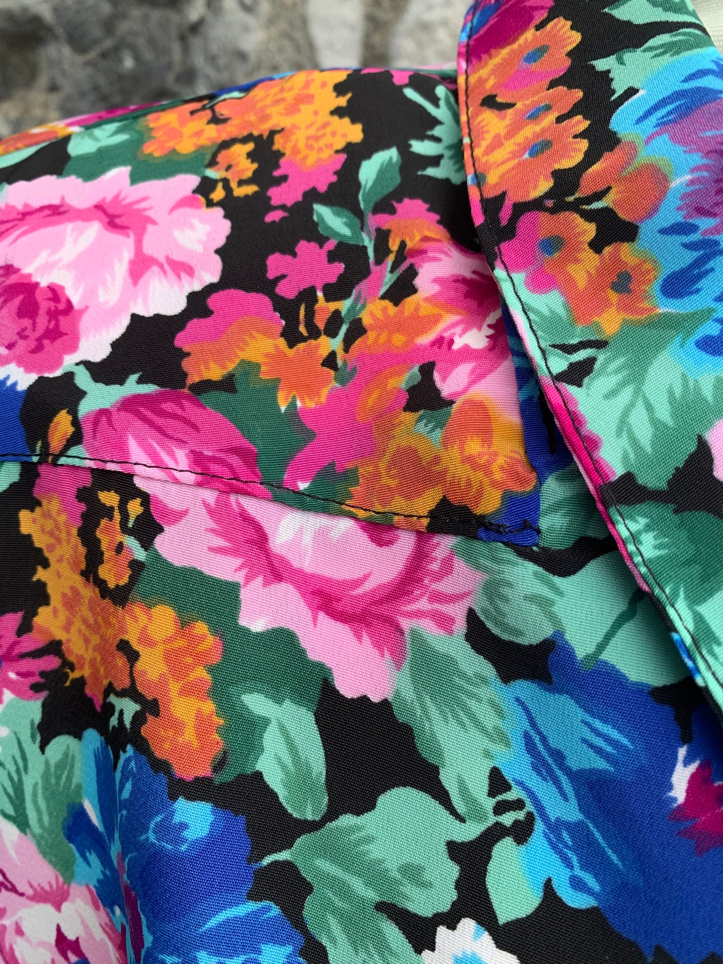80s flower shirt uk 14