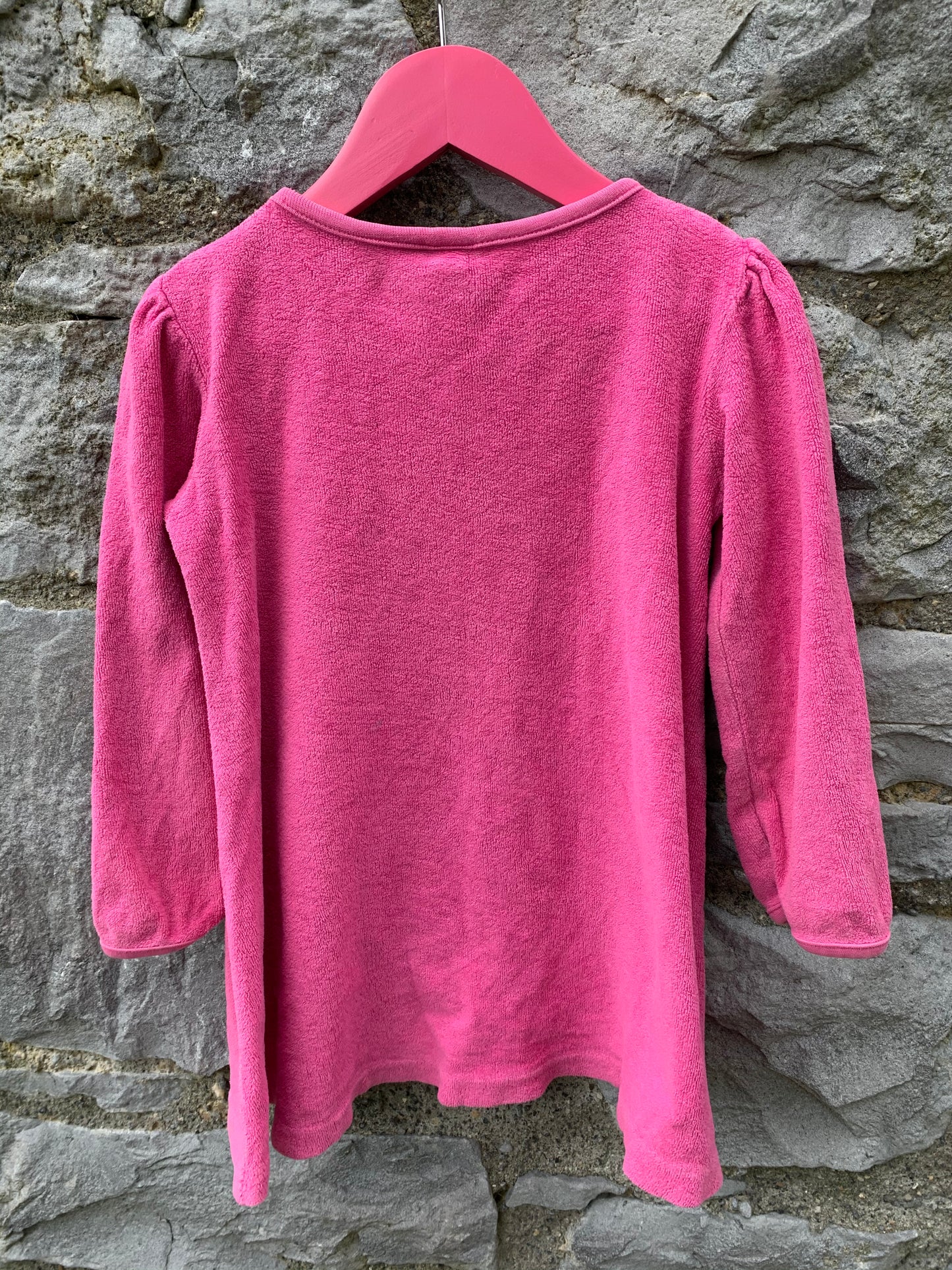 Velour dress with a pear 3y (98cm)