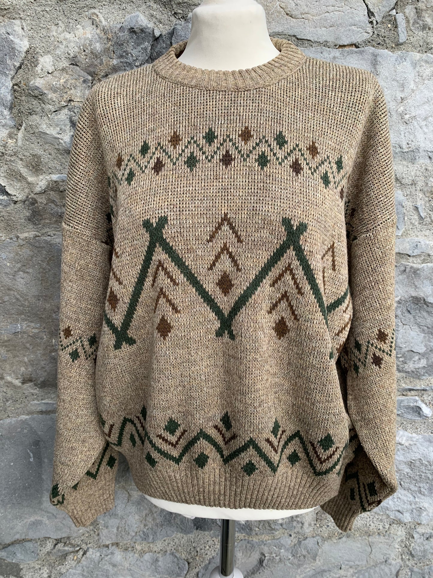 Paramount 90s beige jumper Medium