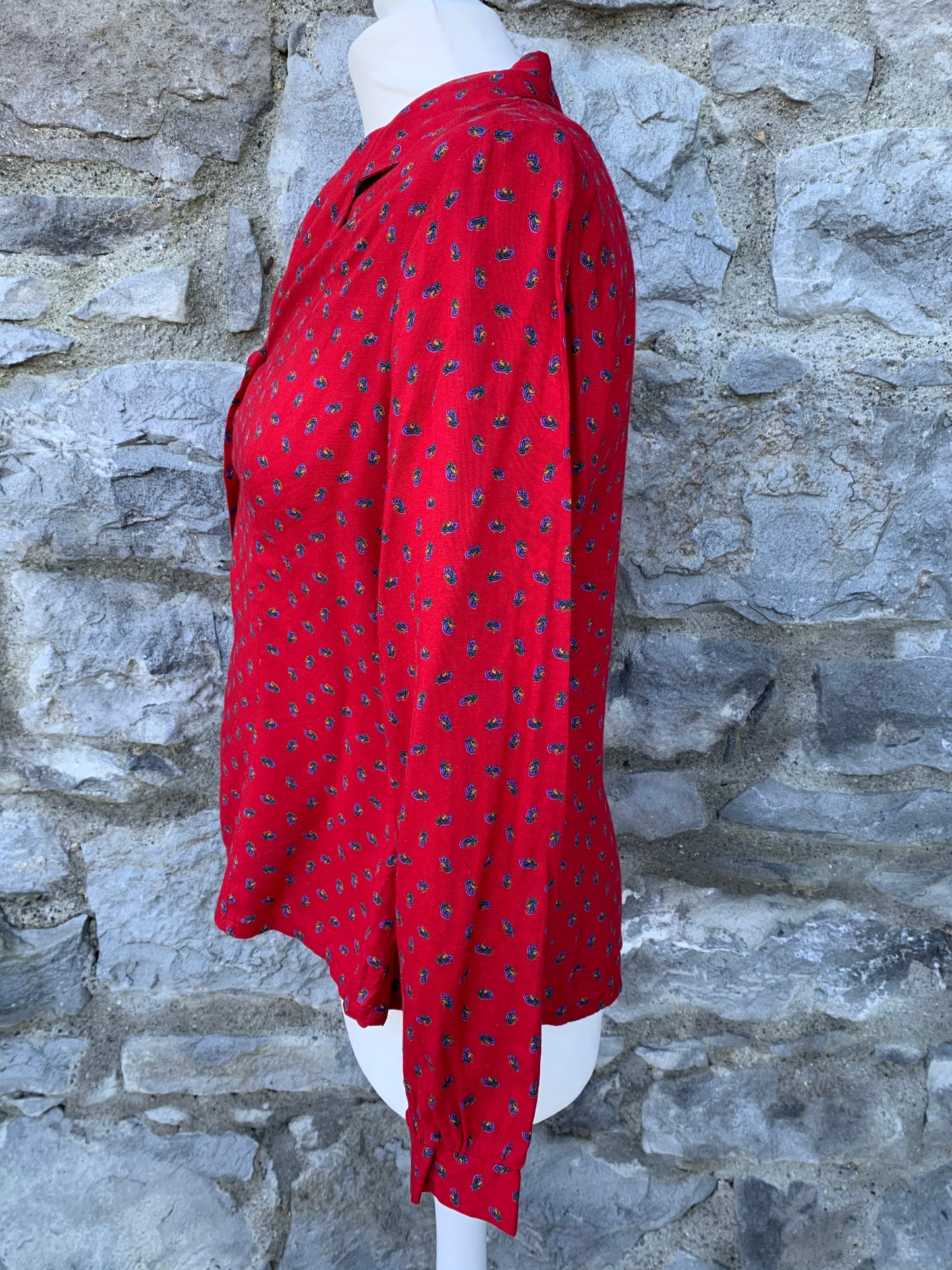 80s light red shirt uk 10