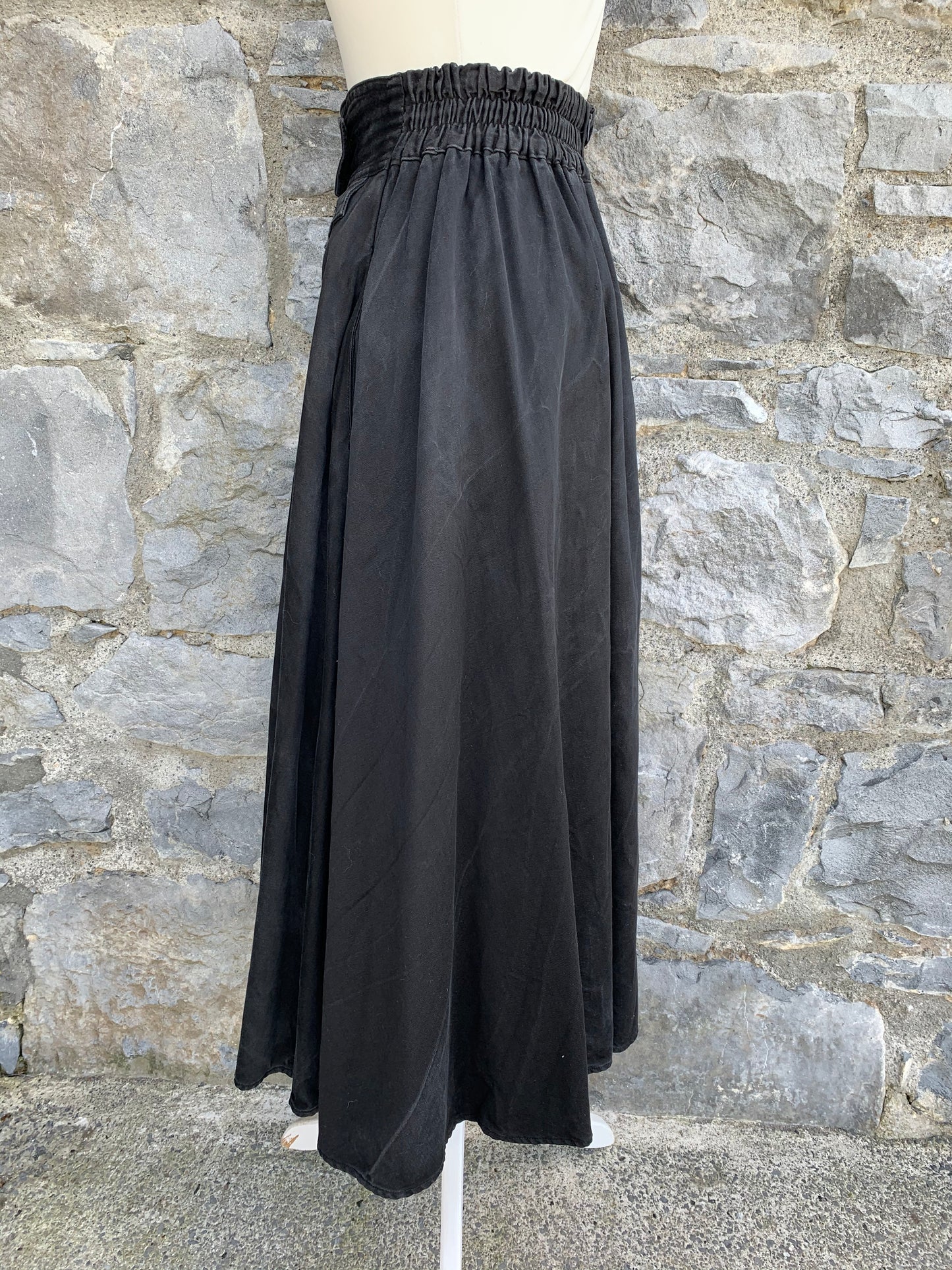 Emphasis 80s black washed out skirt uk 8-10