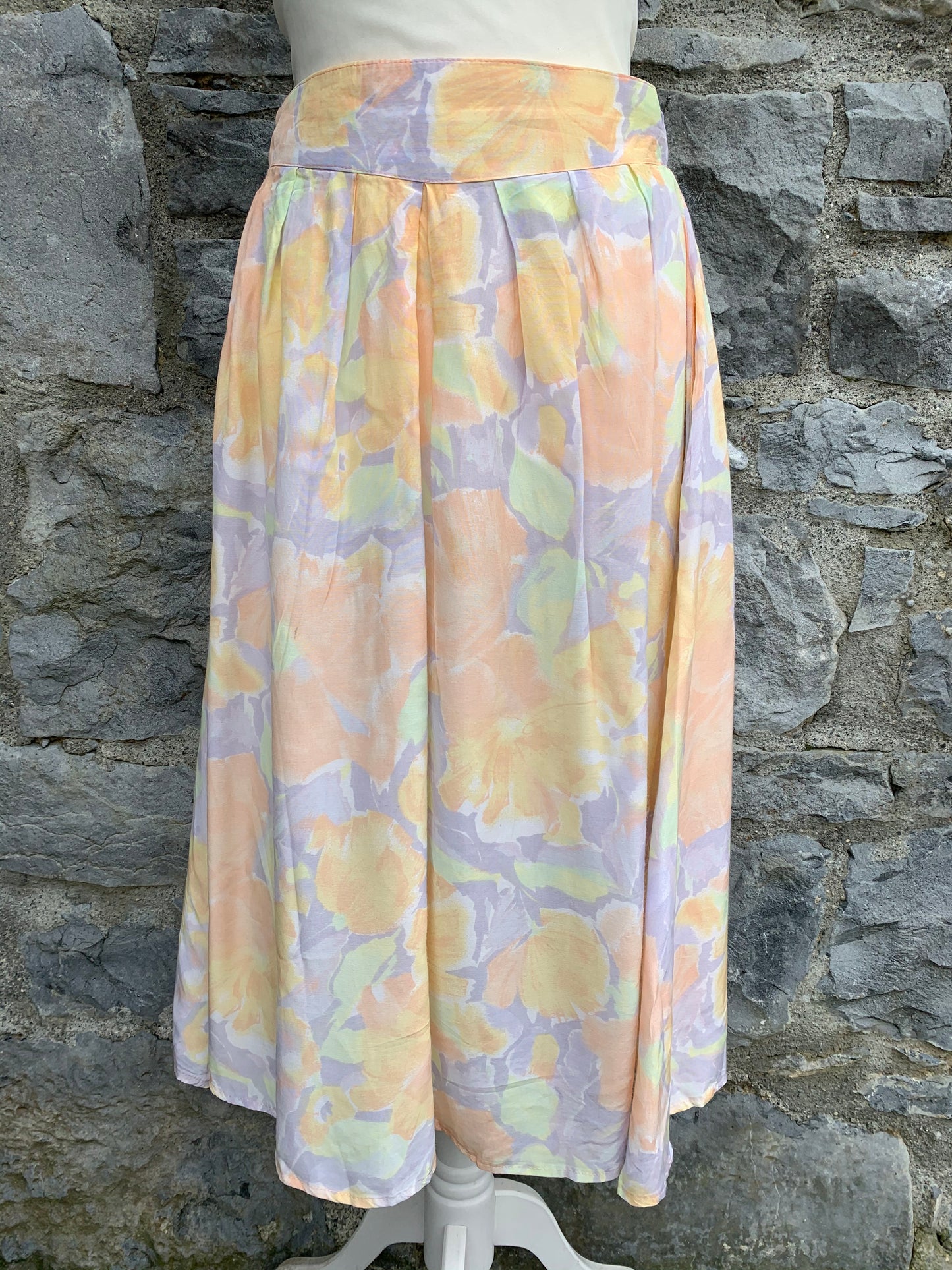 Sinclair 80s pastel flowers skirt uk 10-12