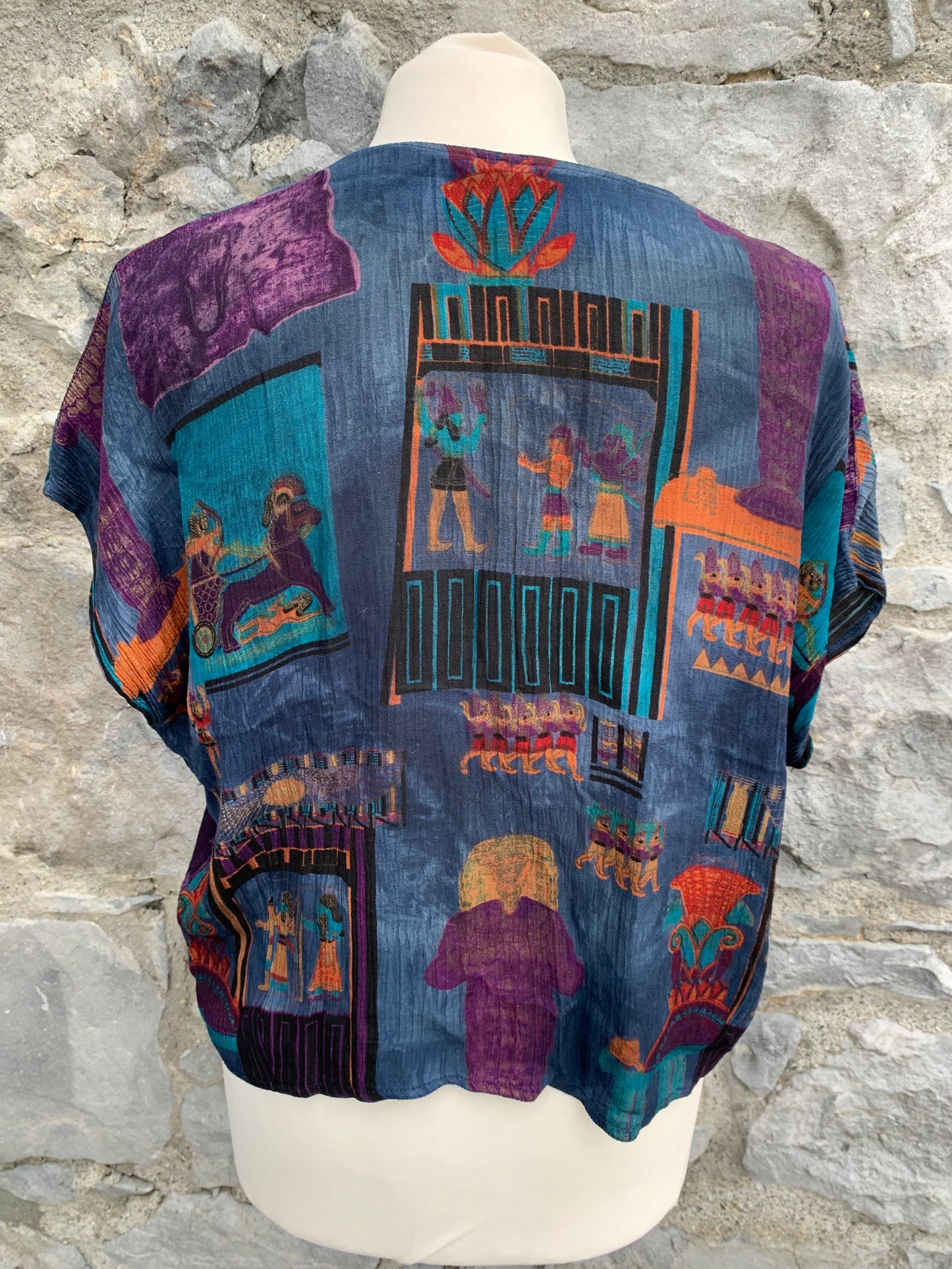 Peker top with Egyptian motifs uk 10