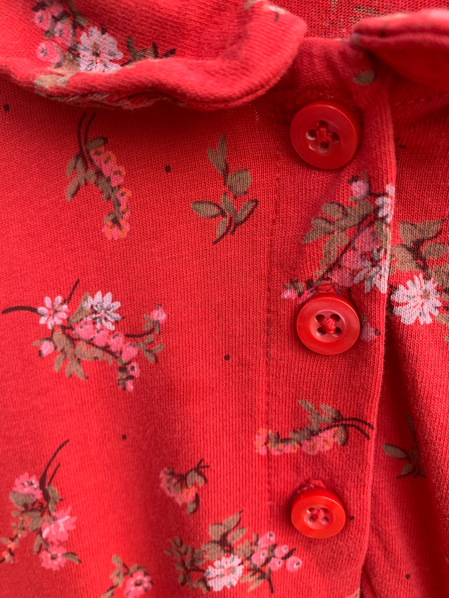 Red floral dress 12-18m (80-86cm)
