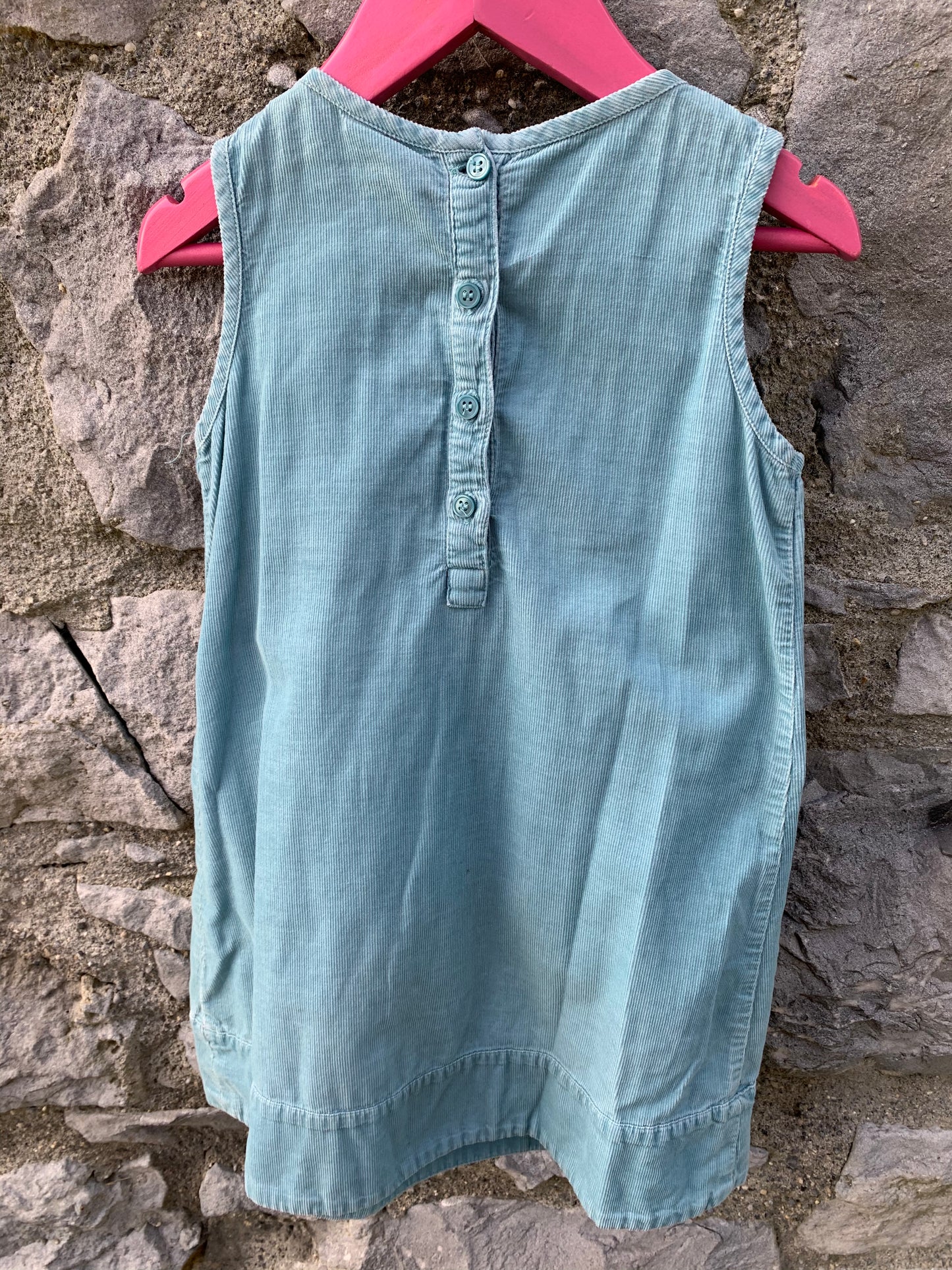 Cord pinafore with ruffles 3-4y (98-104cm)