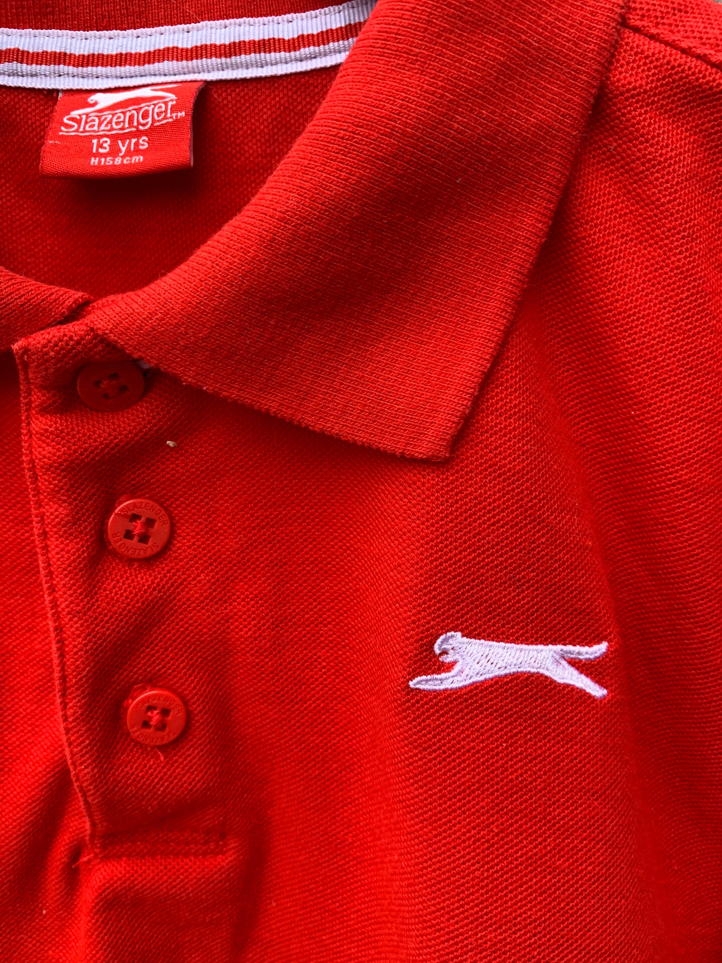 Red polo T-shirt 12-13y (152-158cm)