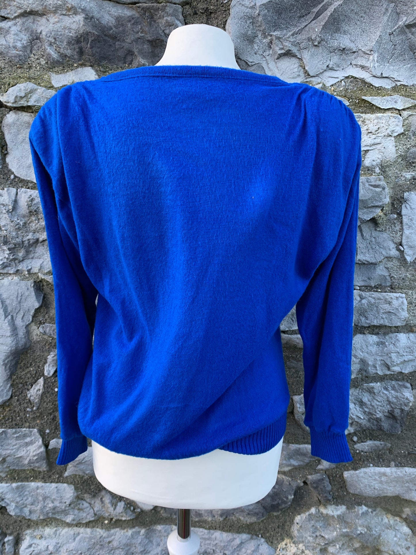 Blue jumper with embroidery uk 10