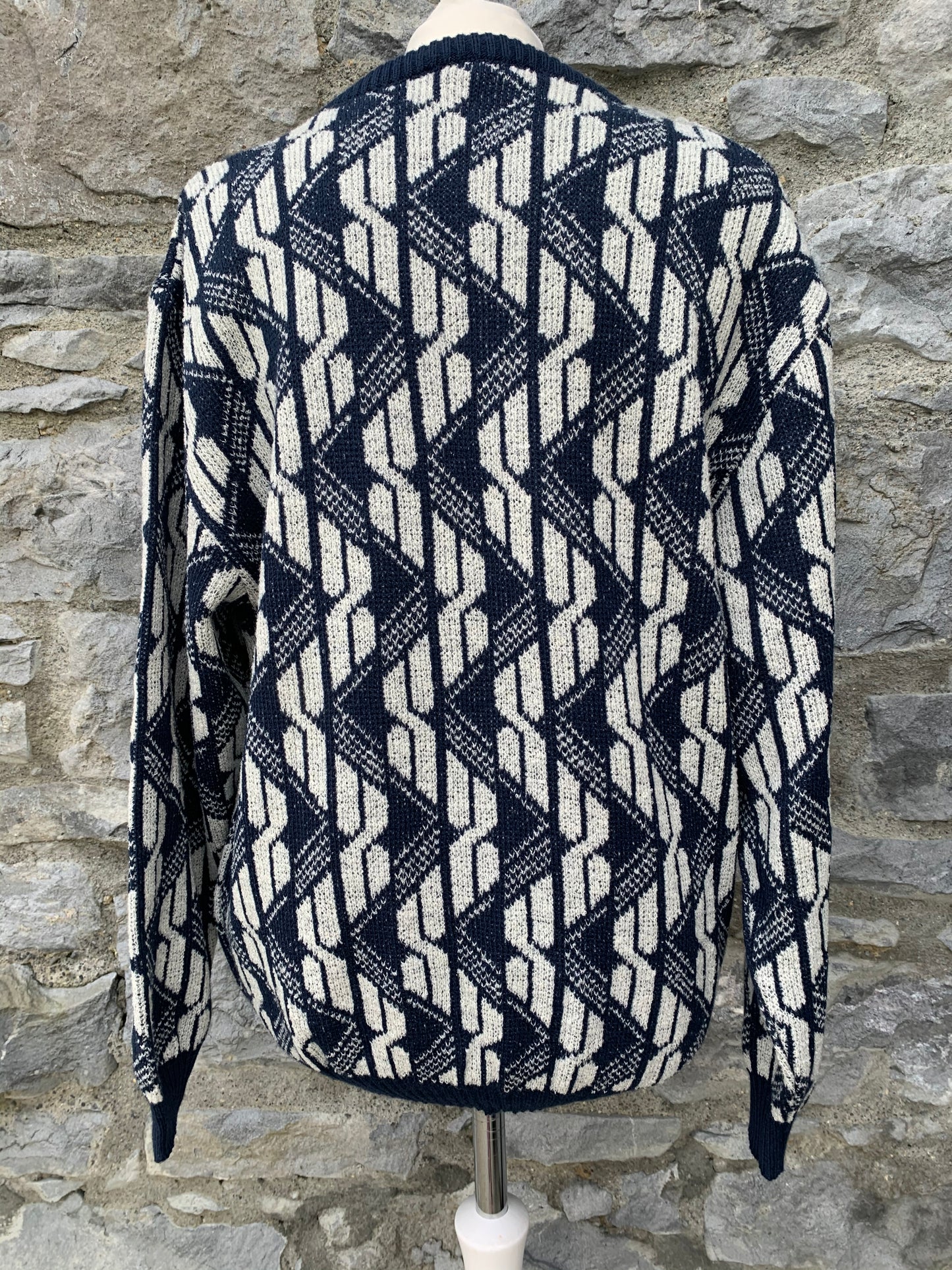 Modeta 80s Black&white jumper uk 12-14