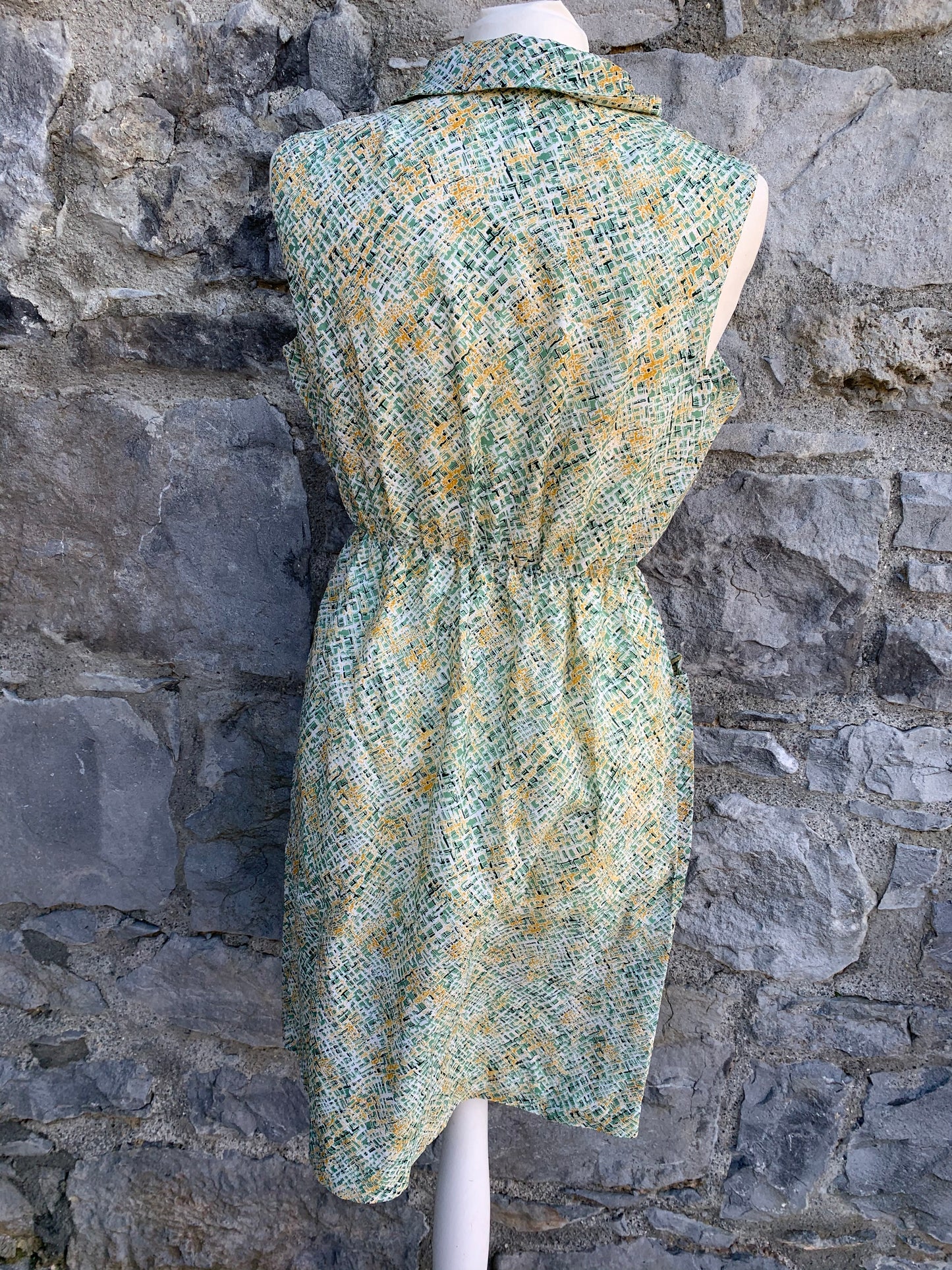 80s green check tunic uk 10