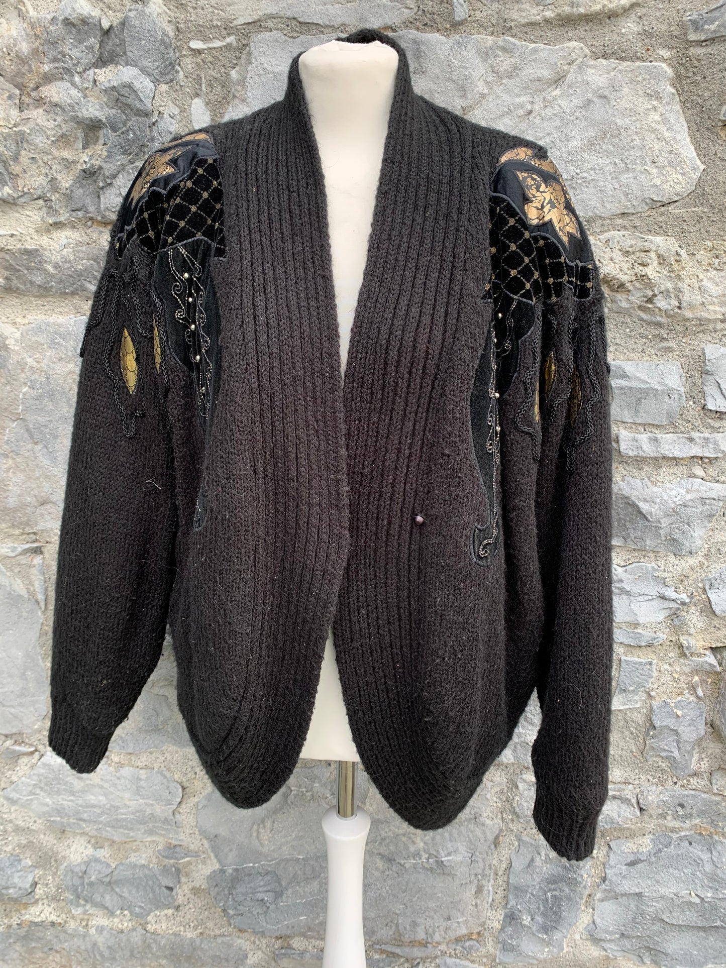 Black embroidered cardigan uk 10-14