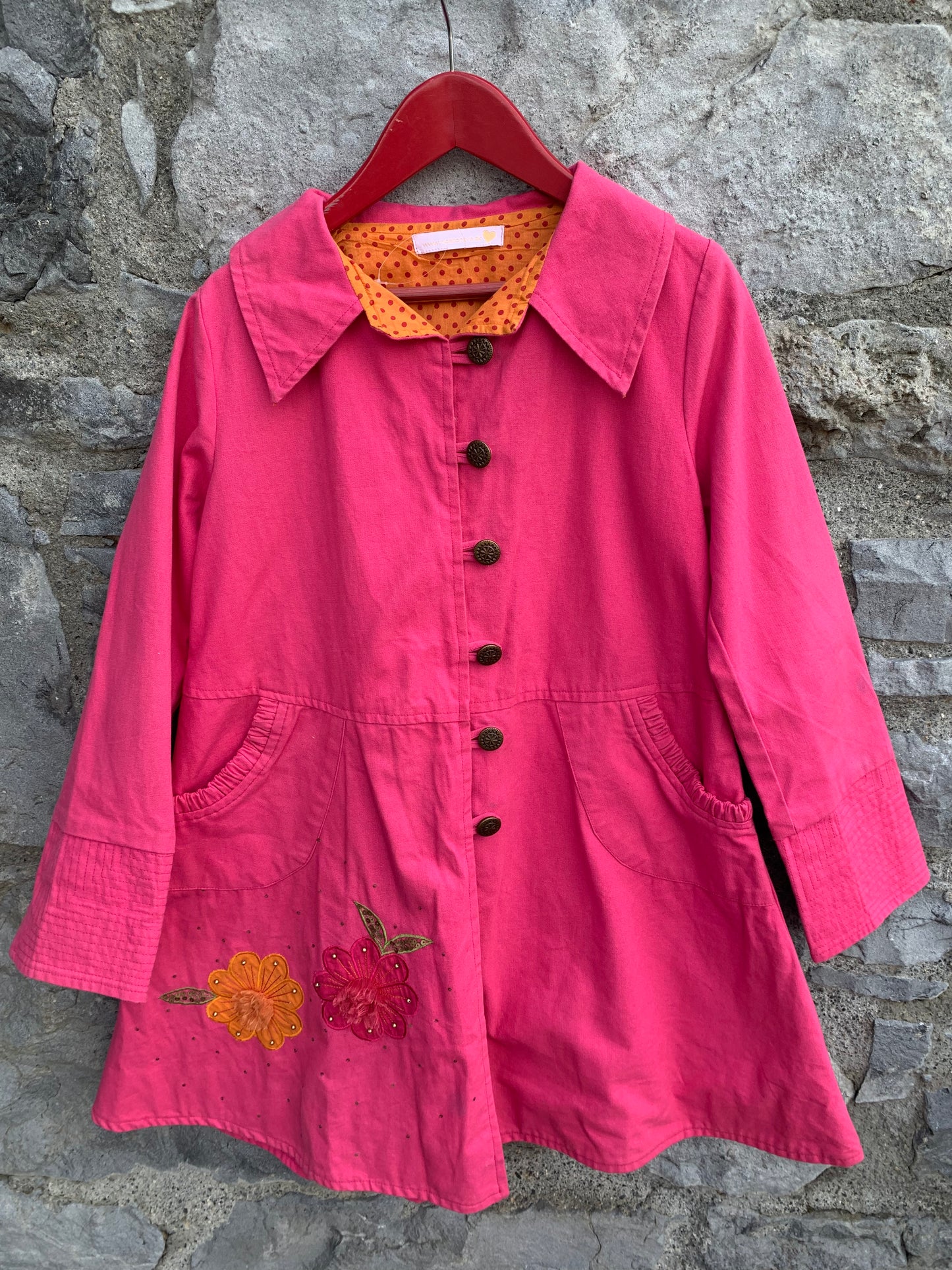 Pink coat 9-10y (134-140cm)