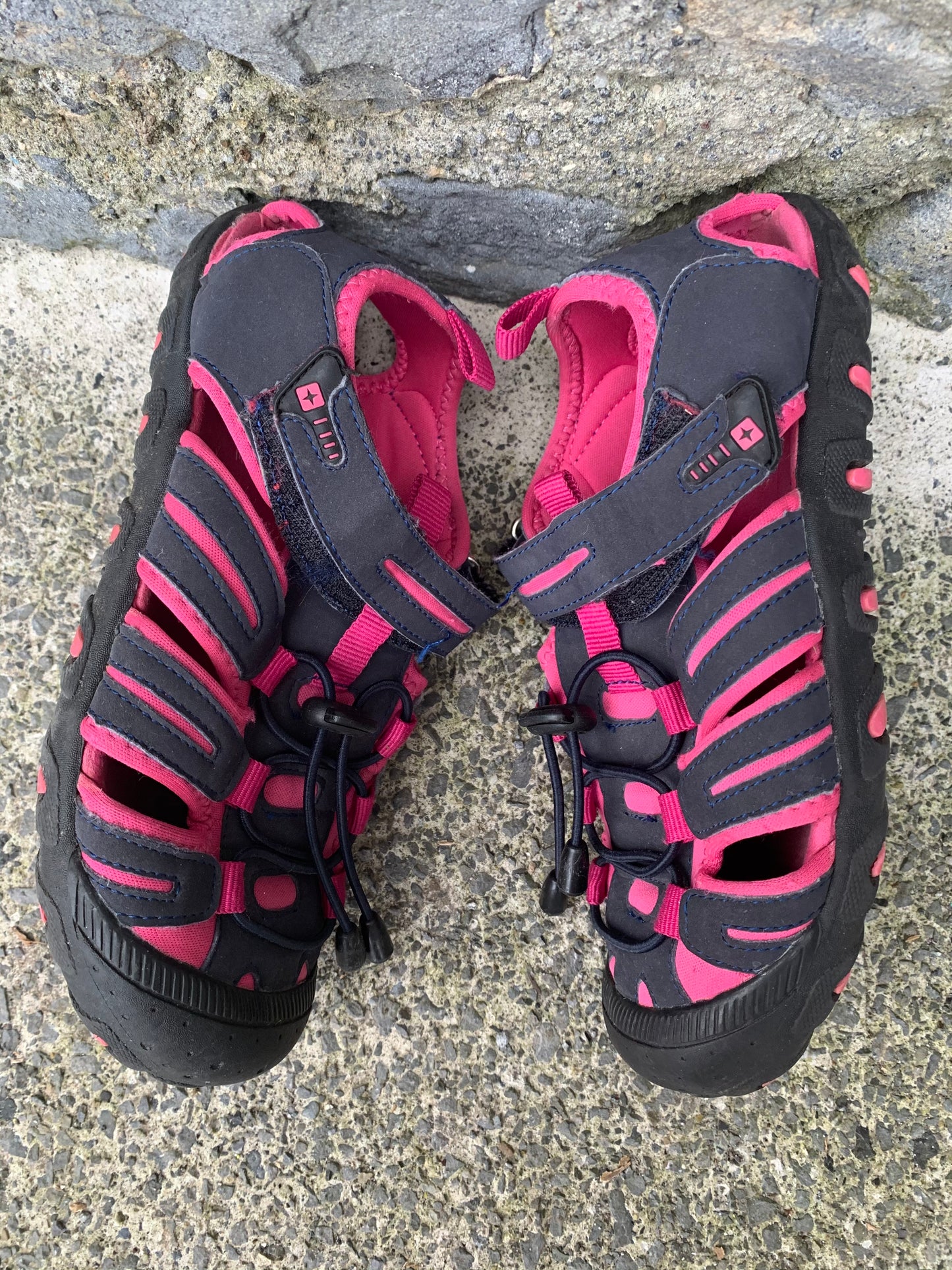 Grey&pink sandals uk 1 (eu 33)