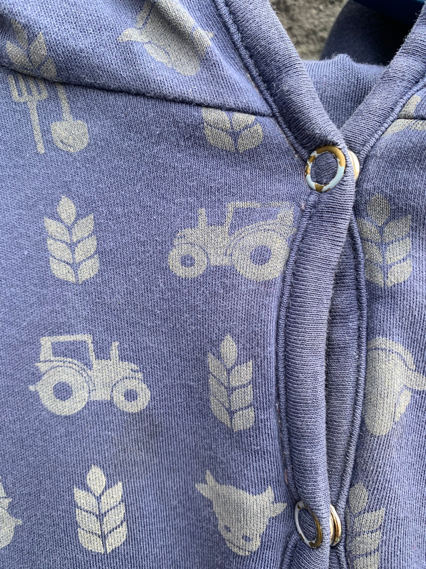 Navy reversible jacket 6-9m (68-74cm)