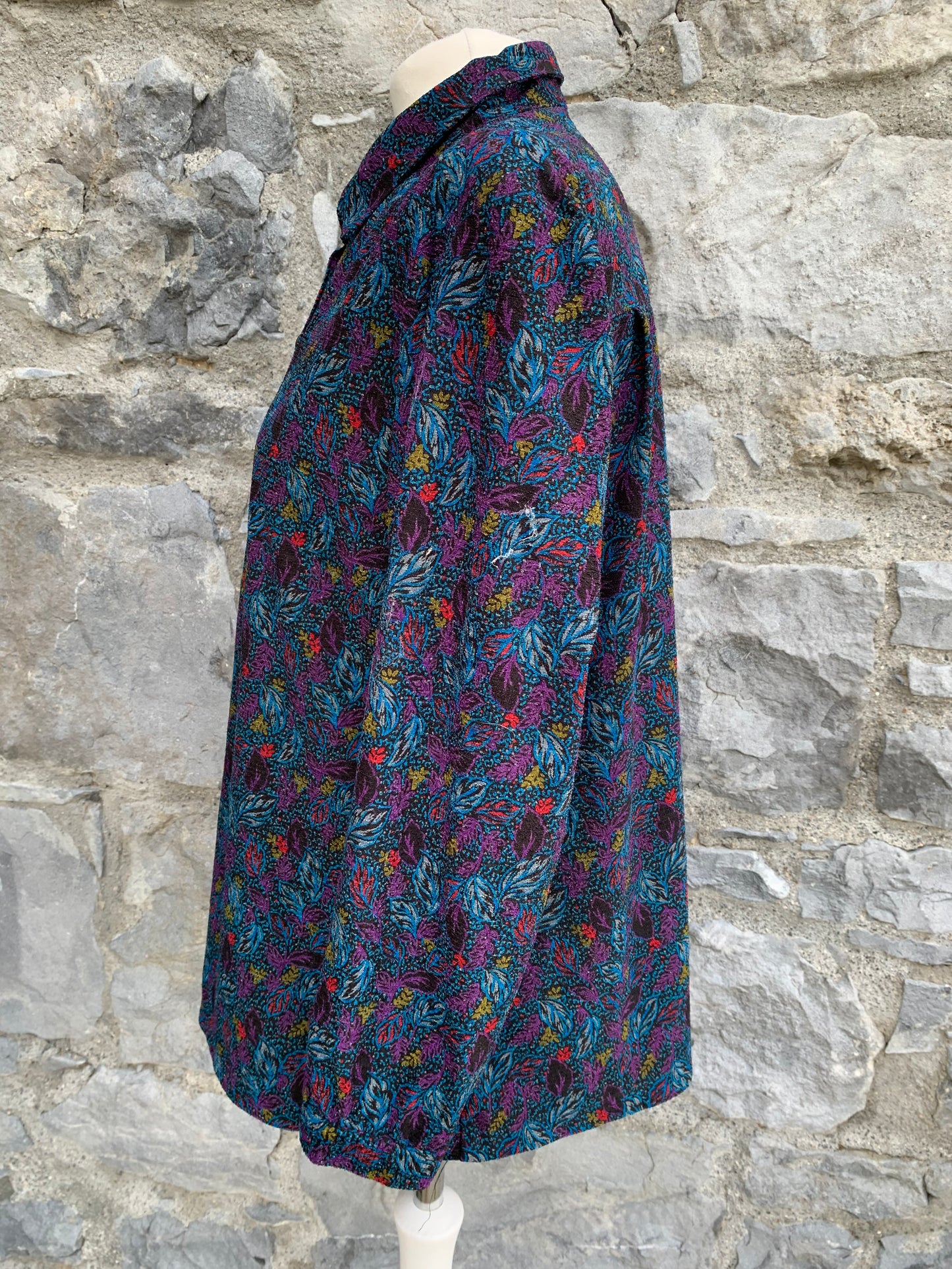 Nammeev 80s colorful leaves blouse uk 12