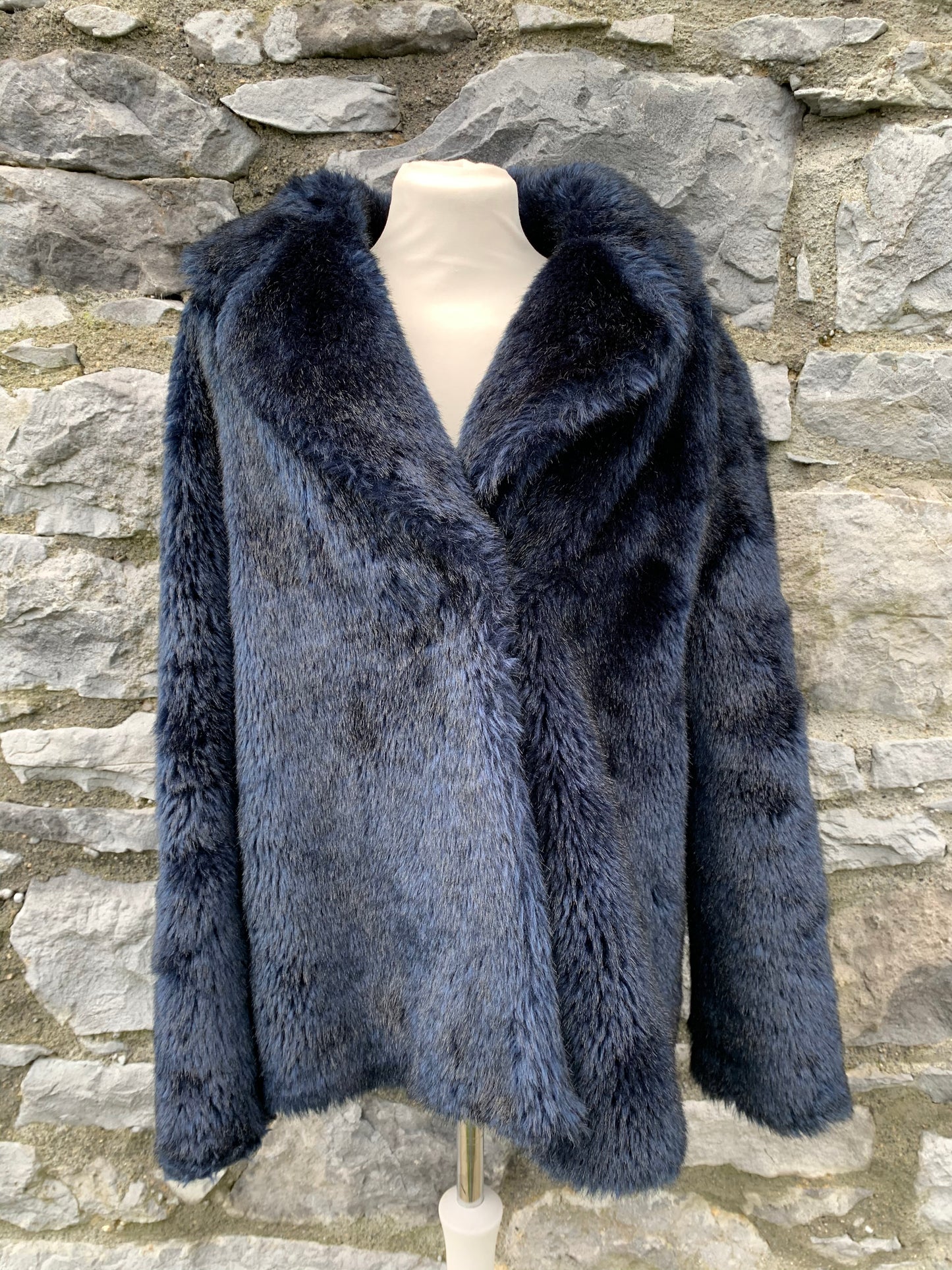 Prima navy faux fur uk 10-12