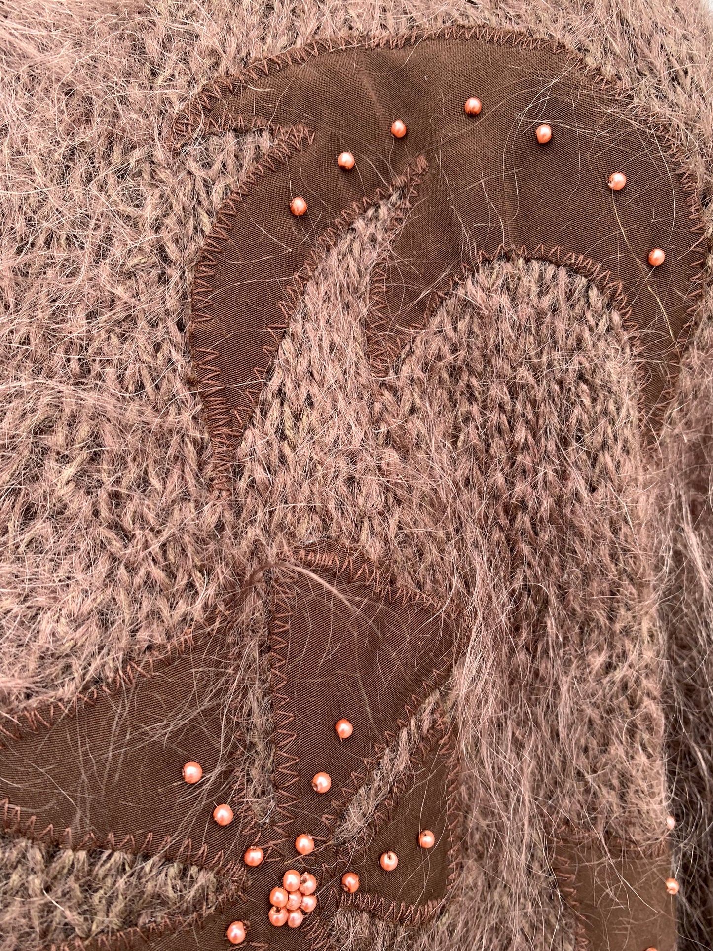 Hairy brown cardigan uk 14-16