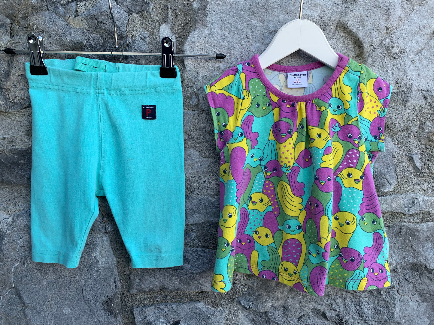 Parrots tunic&leggings set 6-9m (68-74cm)