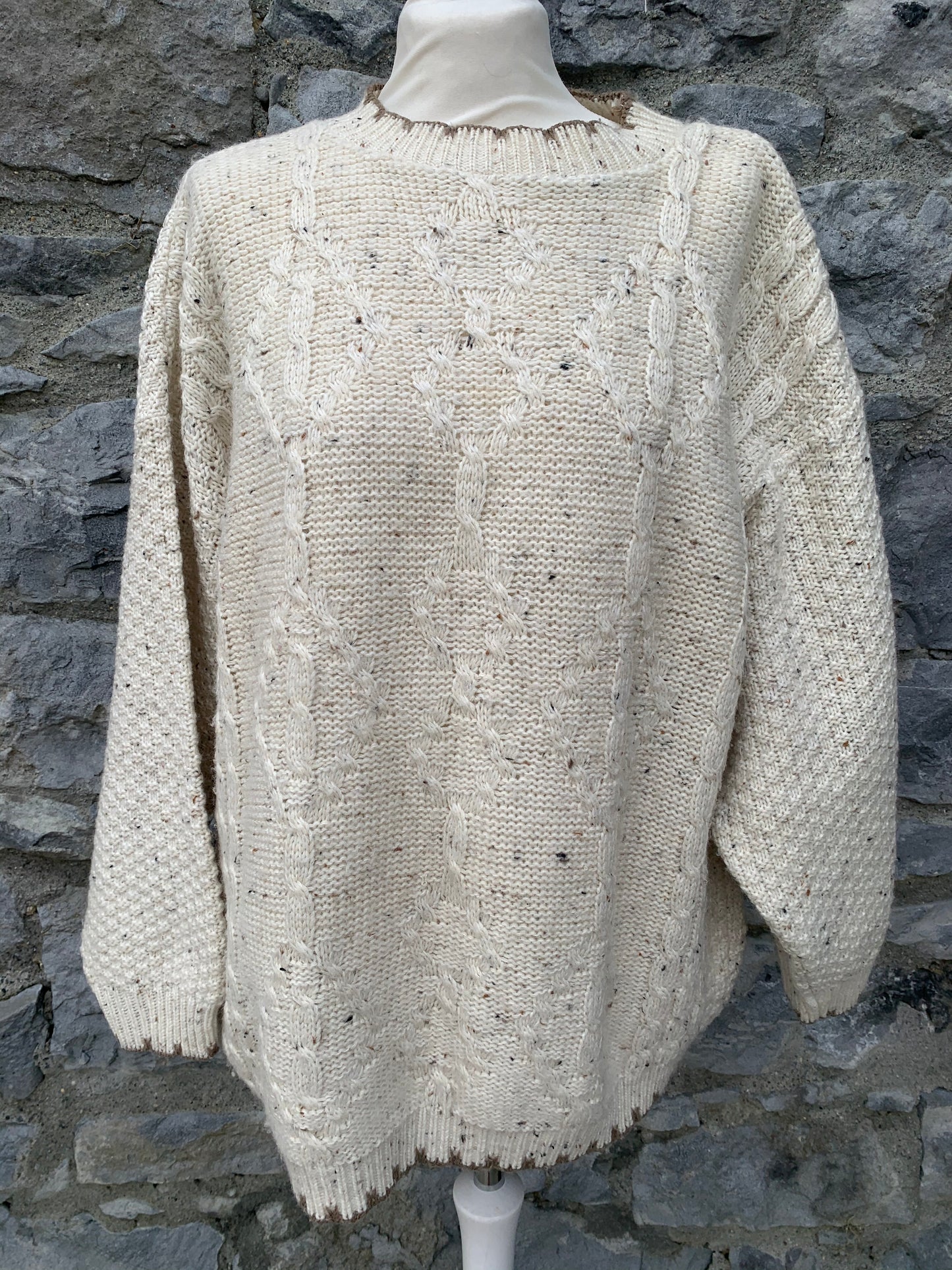 Snap 90s beige jumper uk 12-16