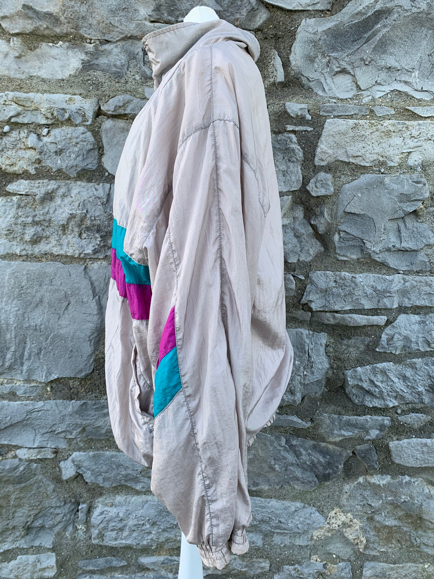 Silver shell jacket Large