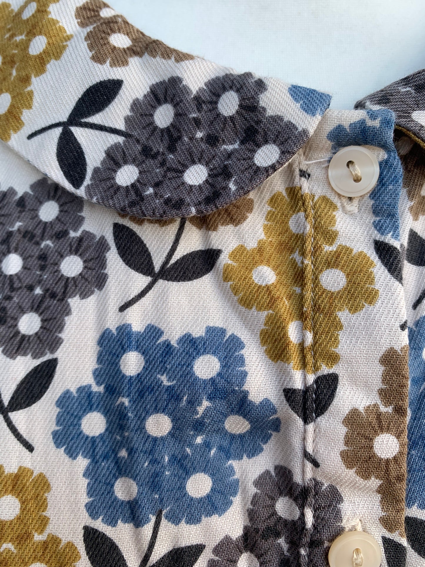 Geometric flowers shirt uk 10