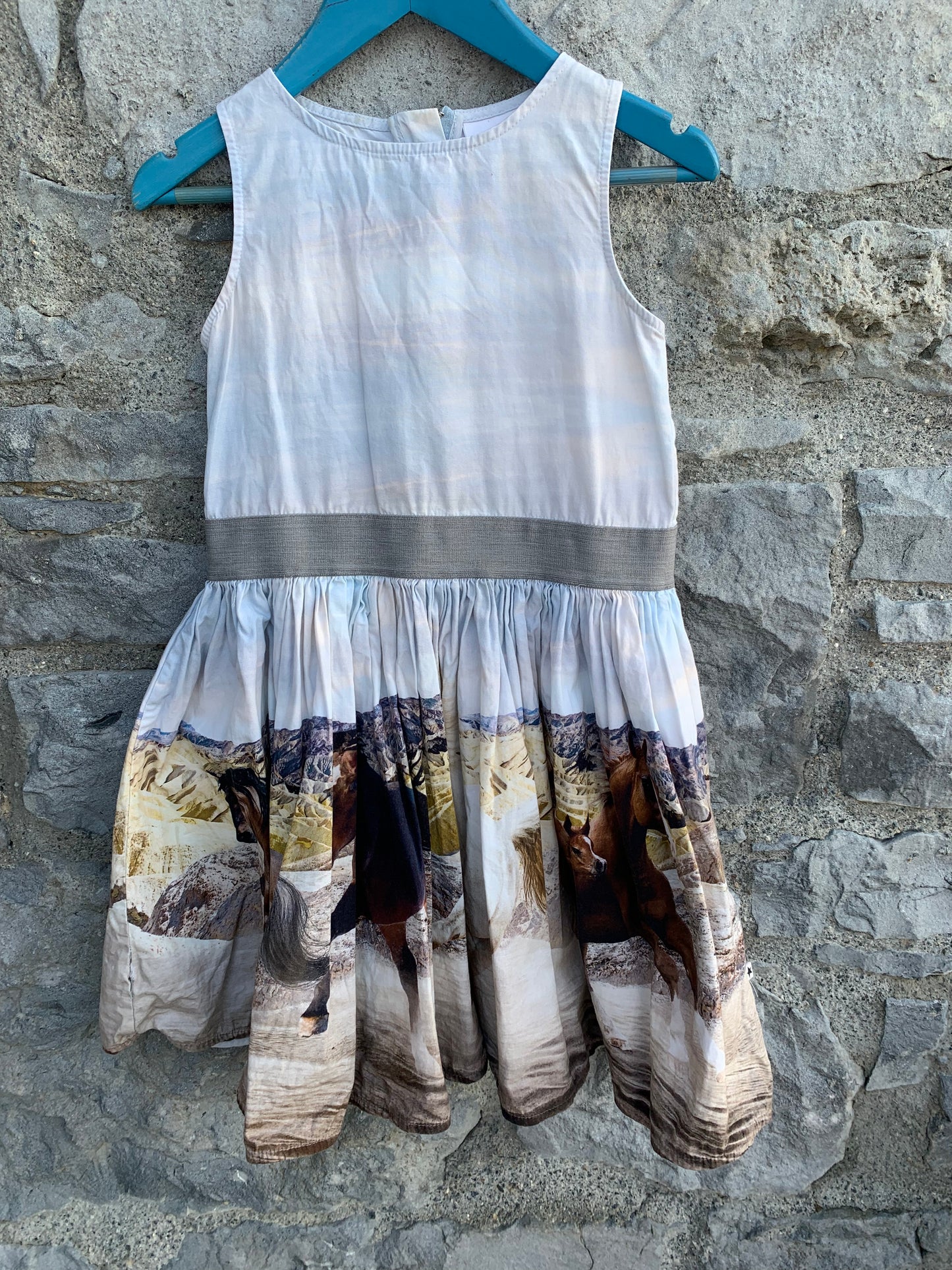 Horses spin dress 5-6y (110-116cm)
