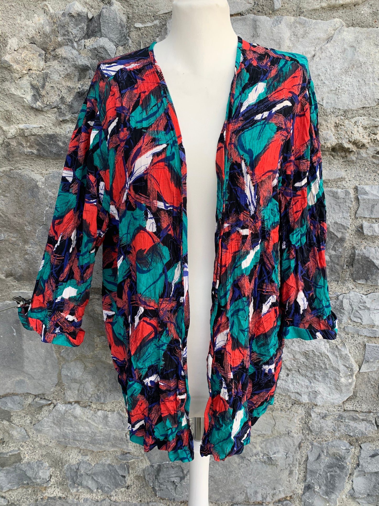 80s wrinkled leaves blazer uk 12-14