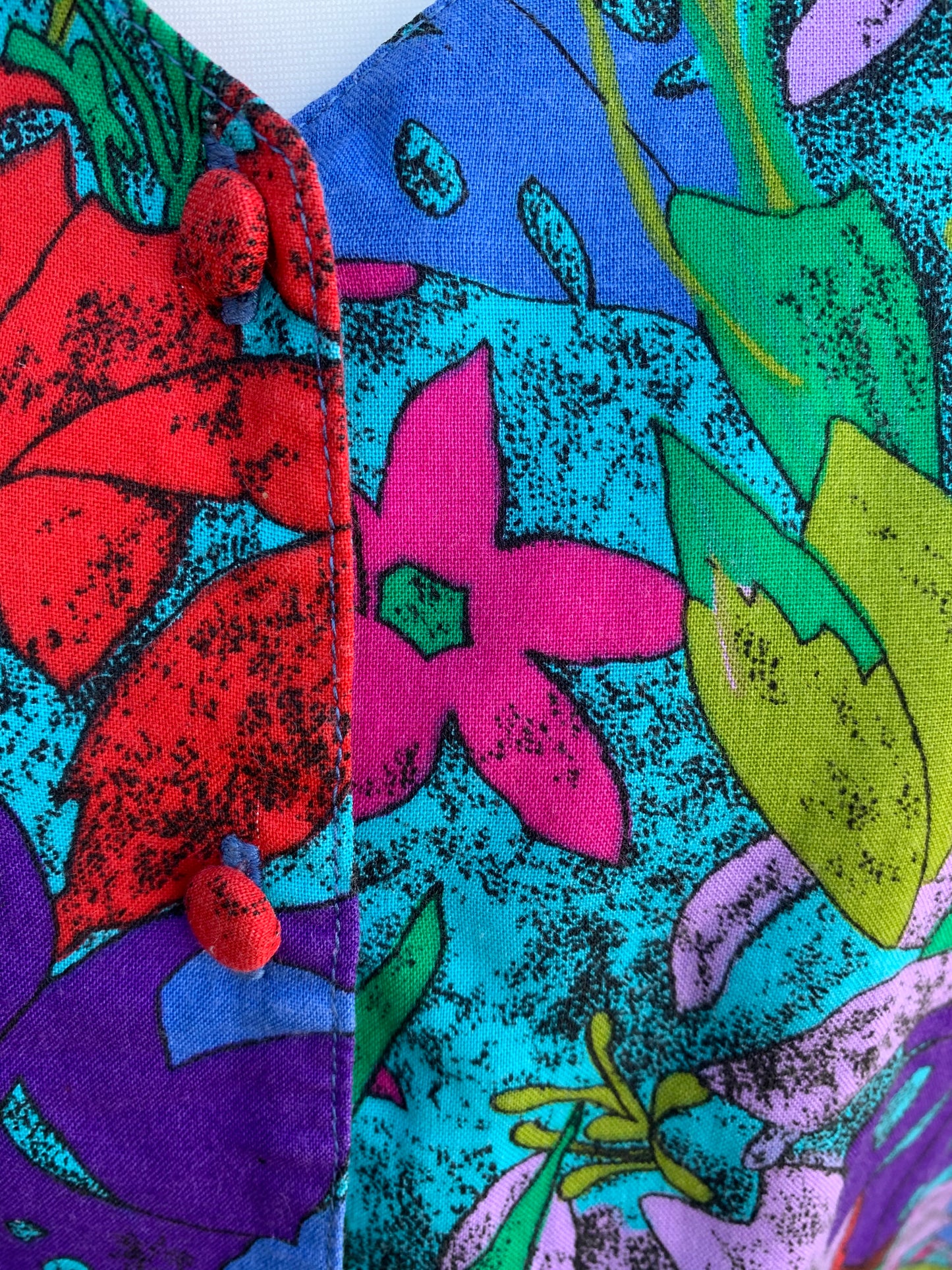 80s rainbow flowers top uk 10