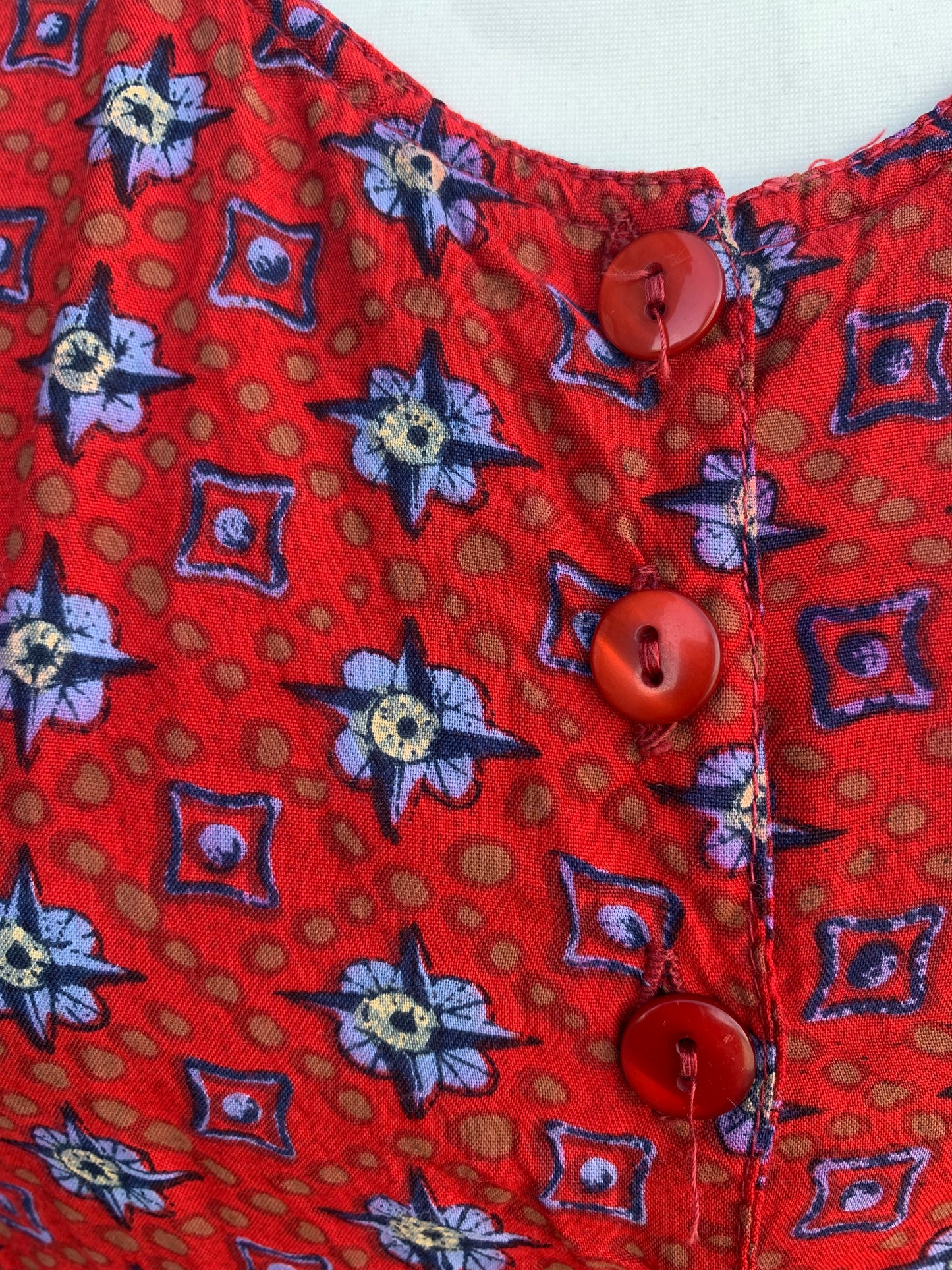 Hennes 90s red dress uk 8
