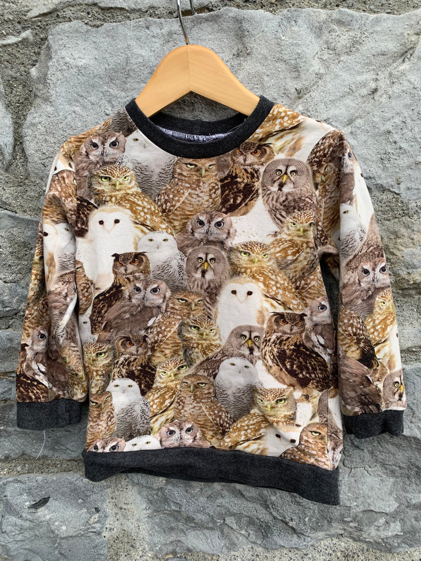 Owls sweatshirt 2-3y (92-98cm)