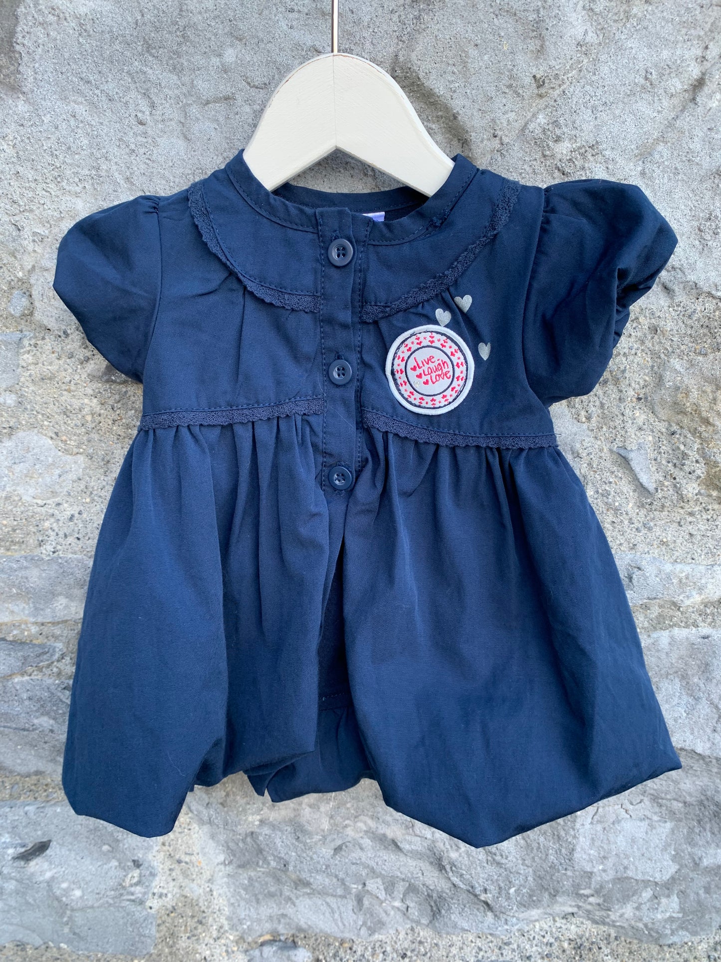 Navy dress 0-3m (56-62cm)