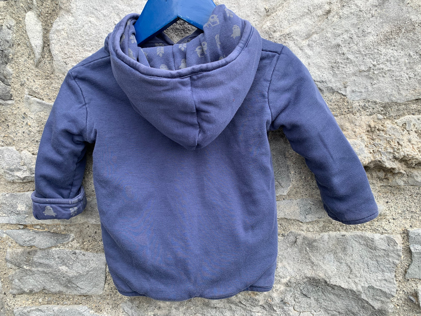 Navy reversible jacket 6-9m (68-74cm)