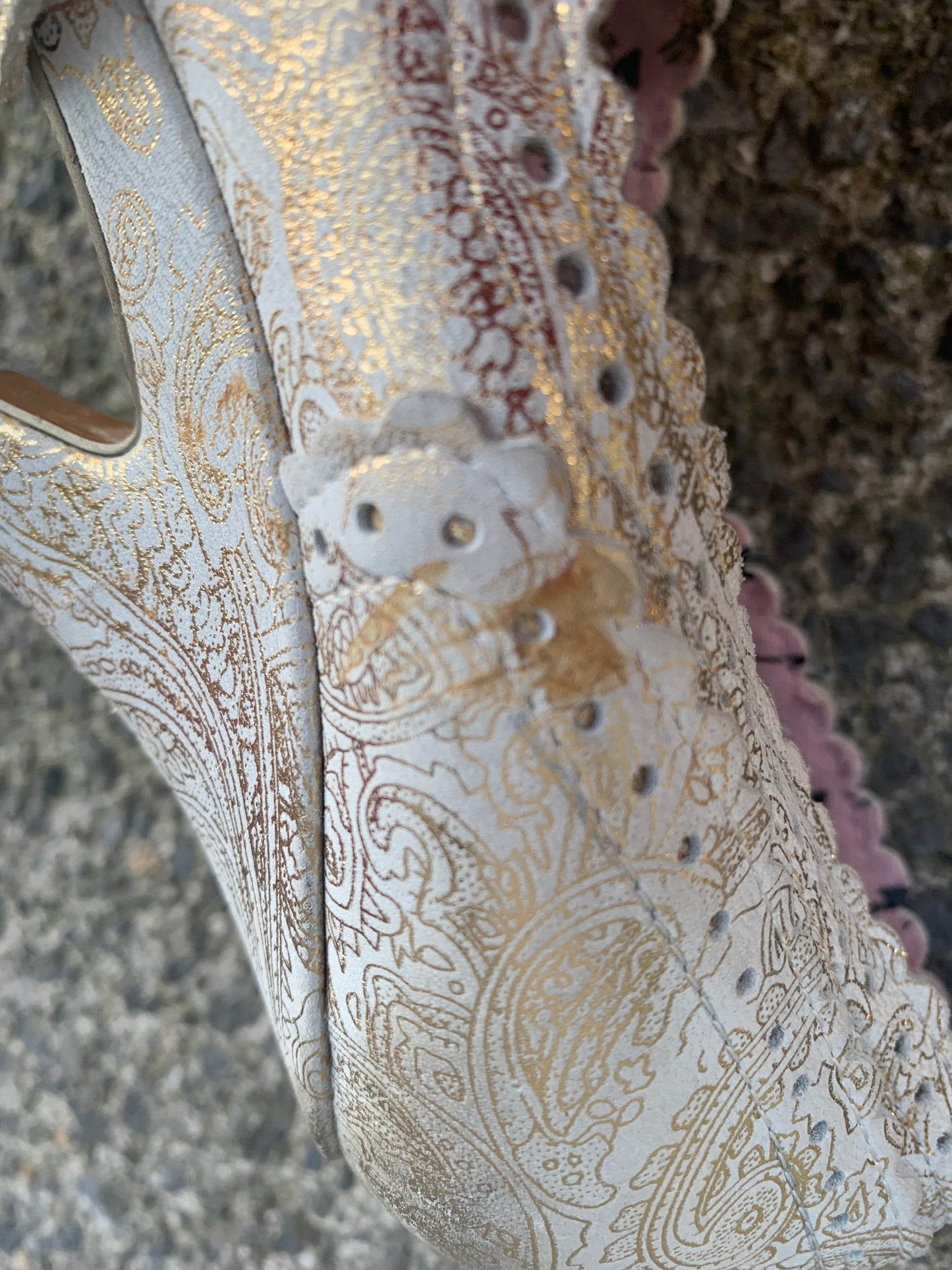 Cream heels uk 6.5 (eu 40)
