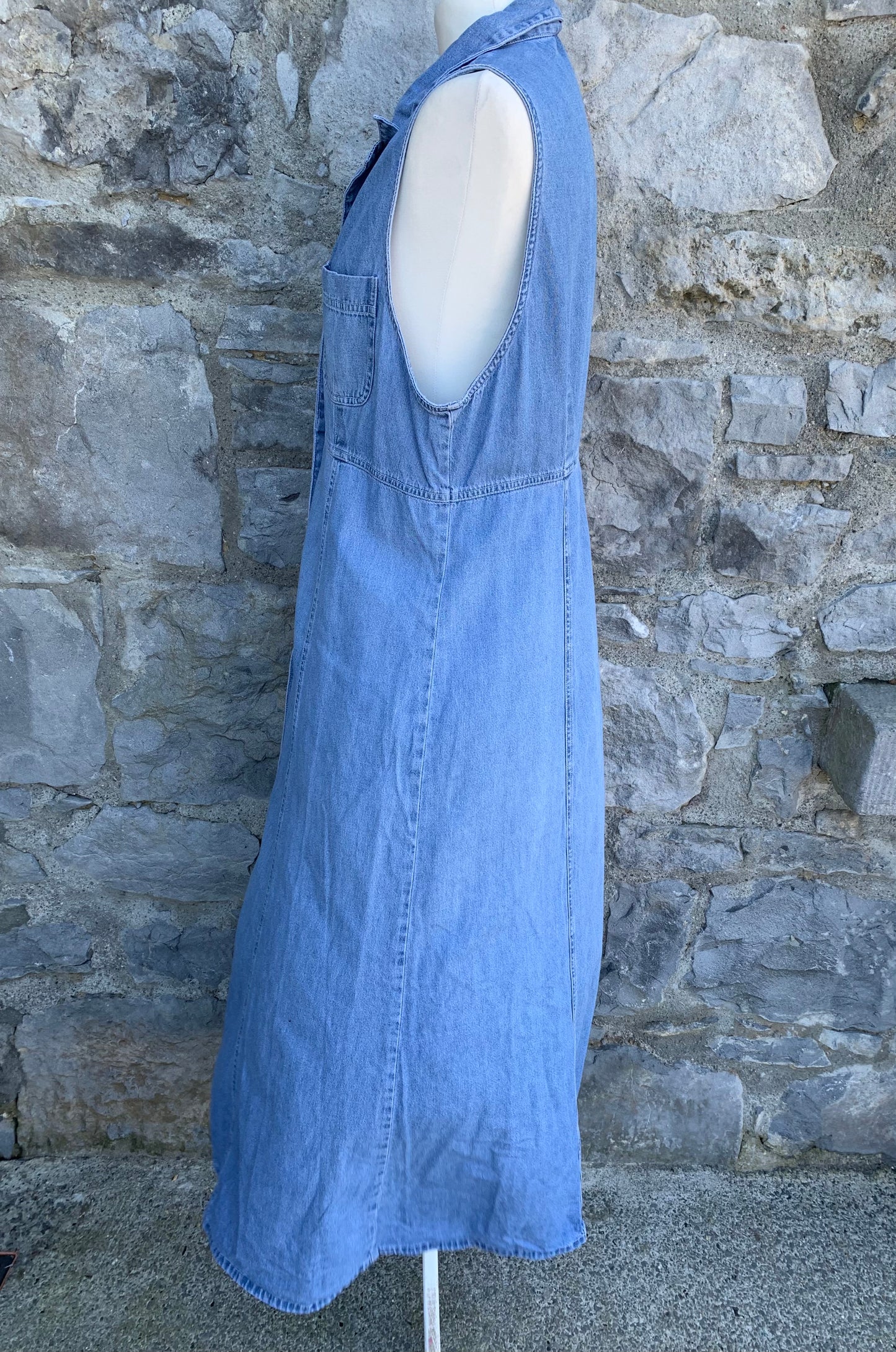 NY jeans 90s denim maxi dress uk 12-14