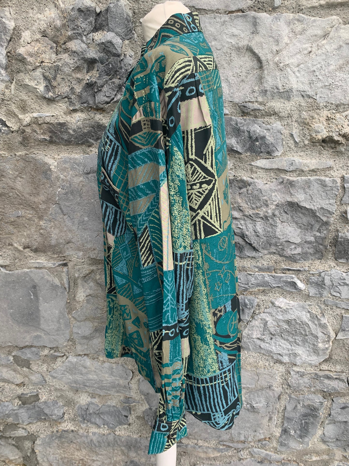 Awax 80s geometric shirt Large
