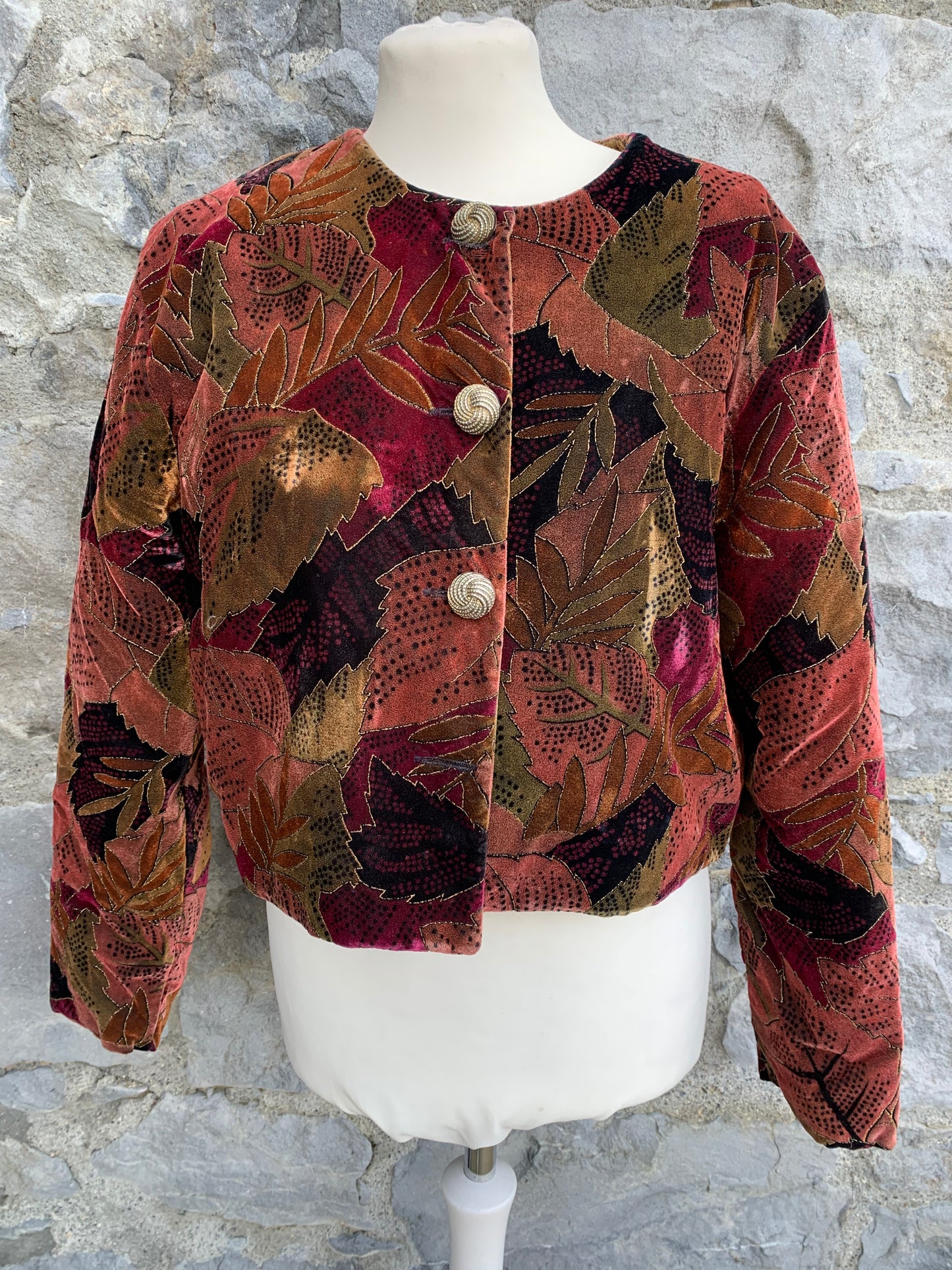 Sparkly leaves jacket uk 10-12