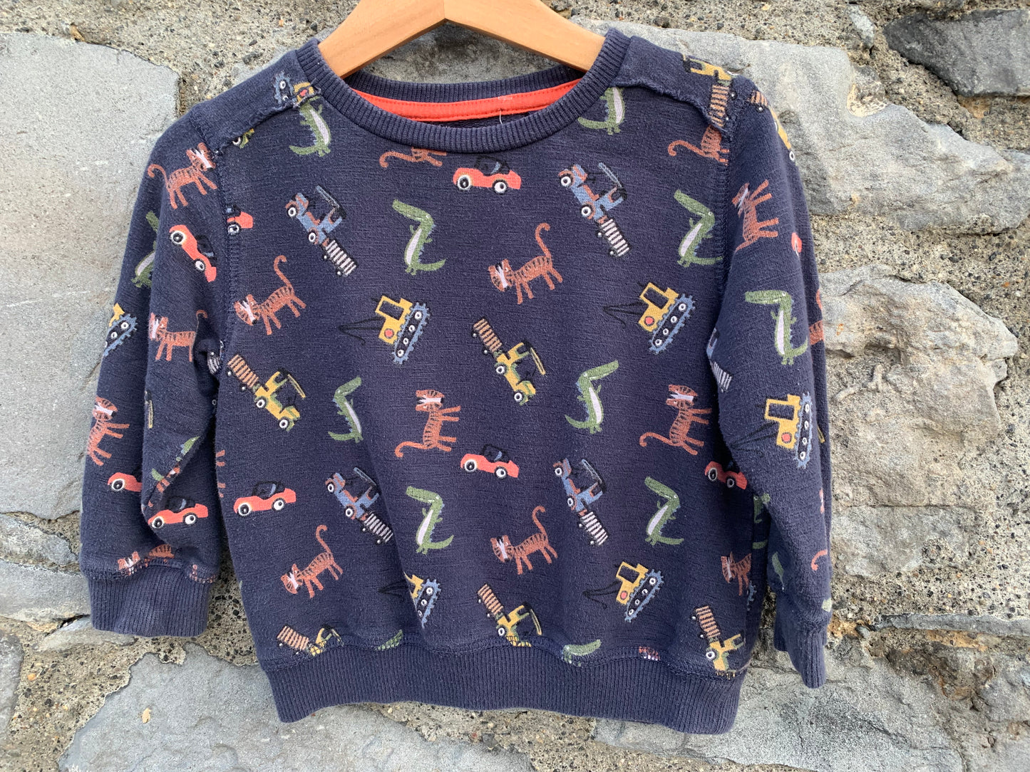 Animals&cars sweatshirt 12-18m (80-86cm)