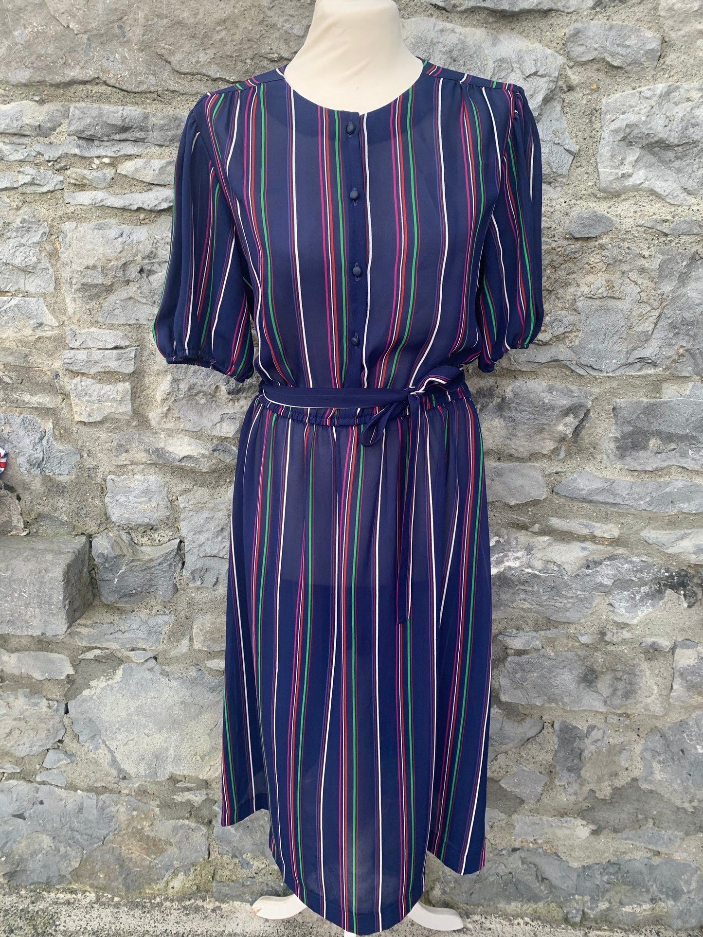 Semitransparent stripy dress uk 10-12