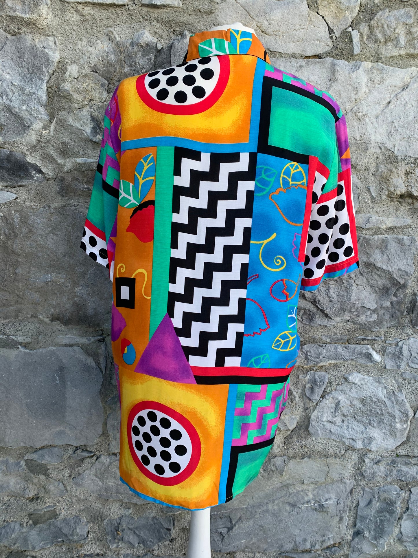 Abstract colourful shirt uk 10-12