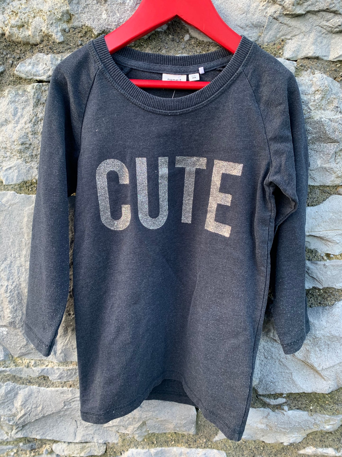 Cute grey tunic 3-4y (98-104cm)