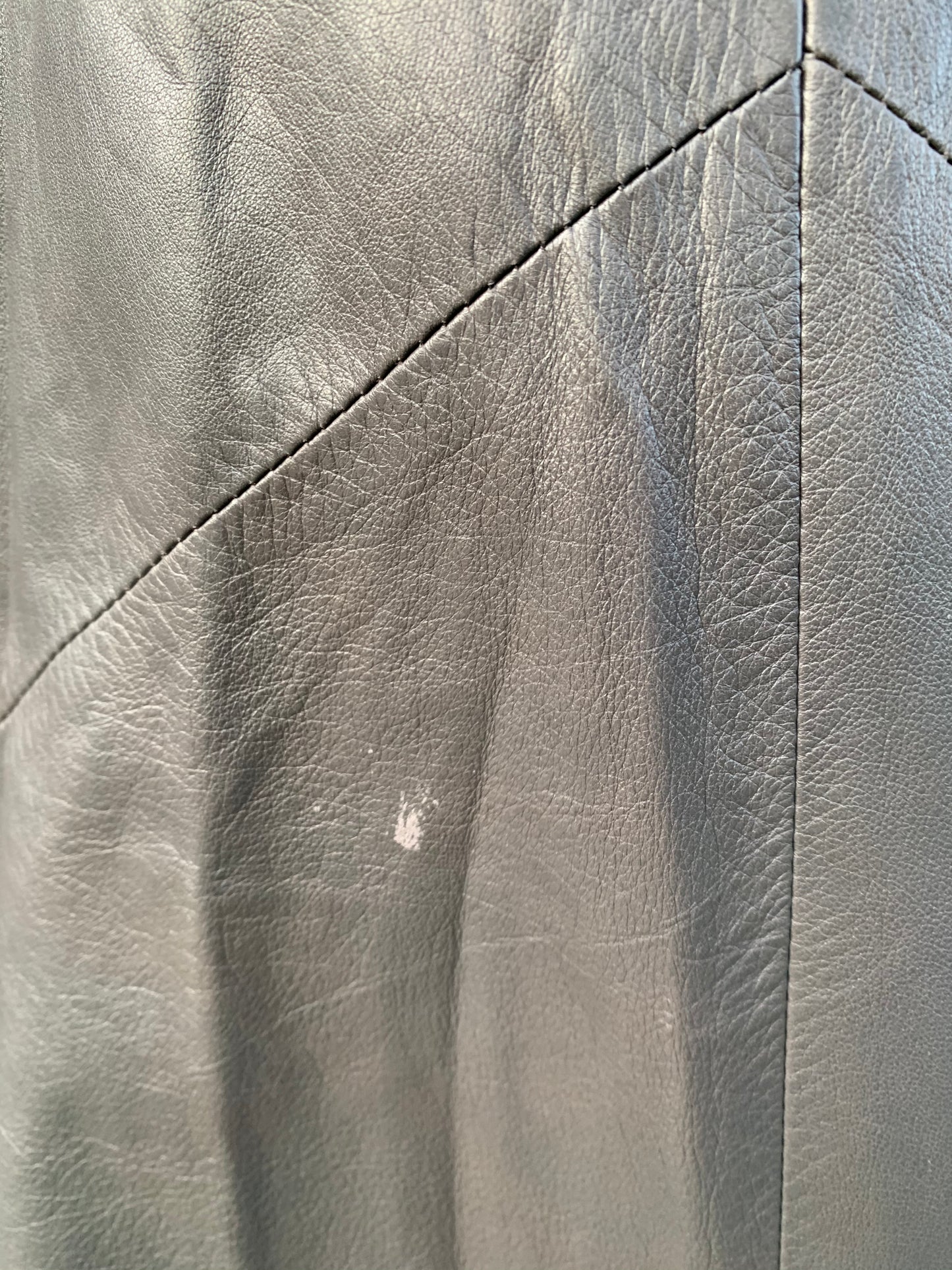 Graphite leather skirt uk 6