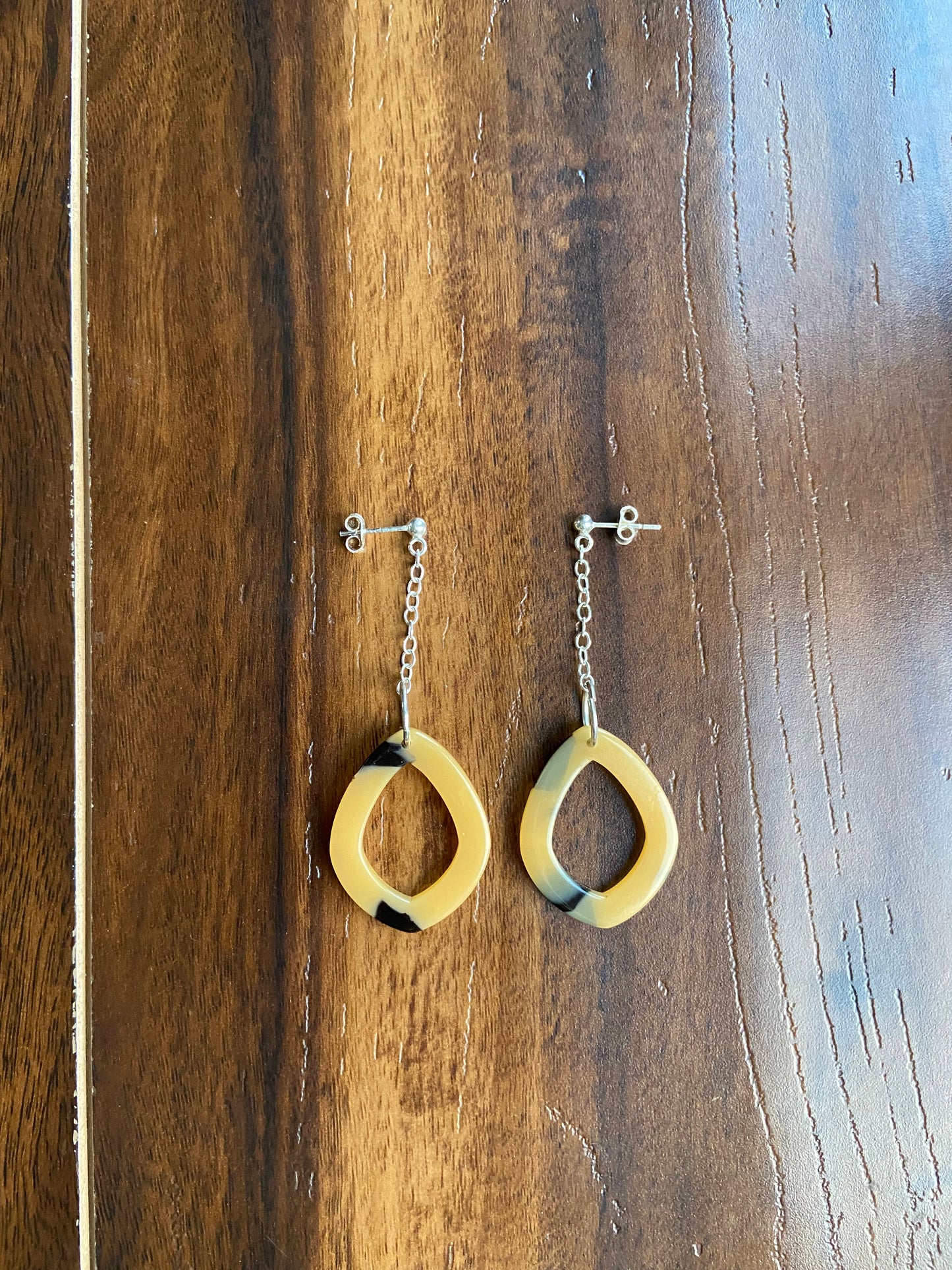 Light orange earrings