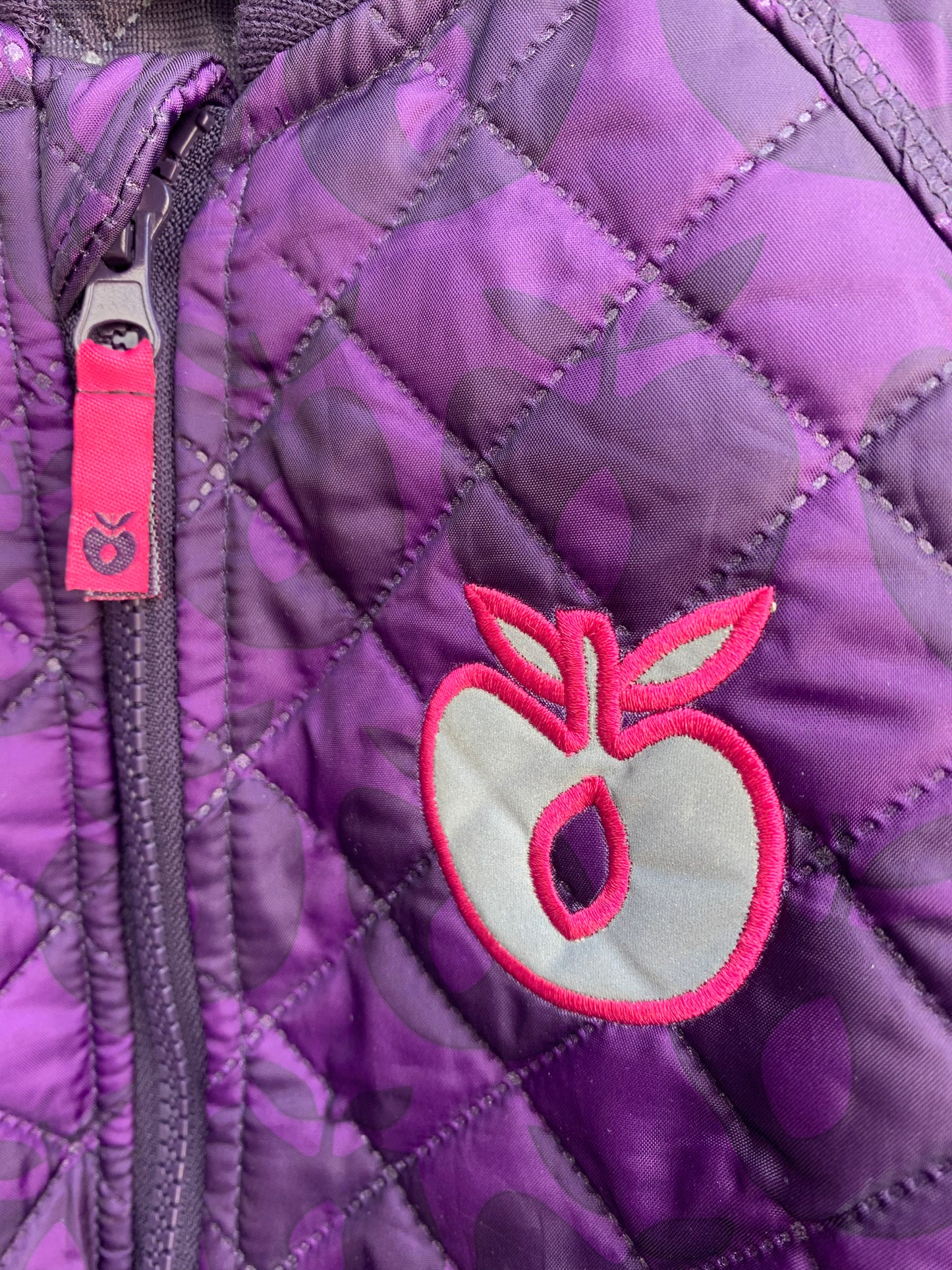 Purple apples jacket 3-4y (98-104cm)