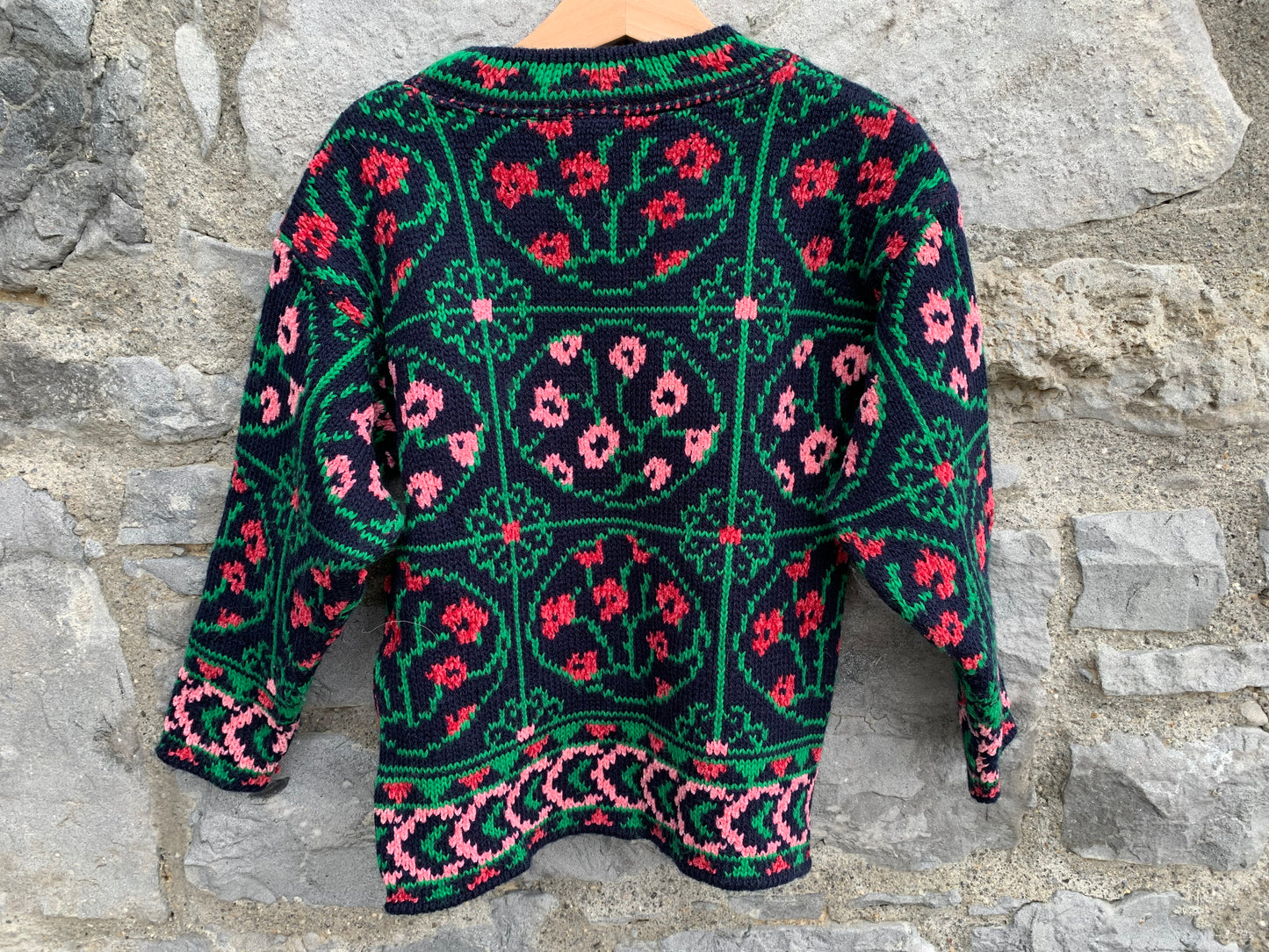 Next 80s floral jumper 5y (110cm)