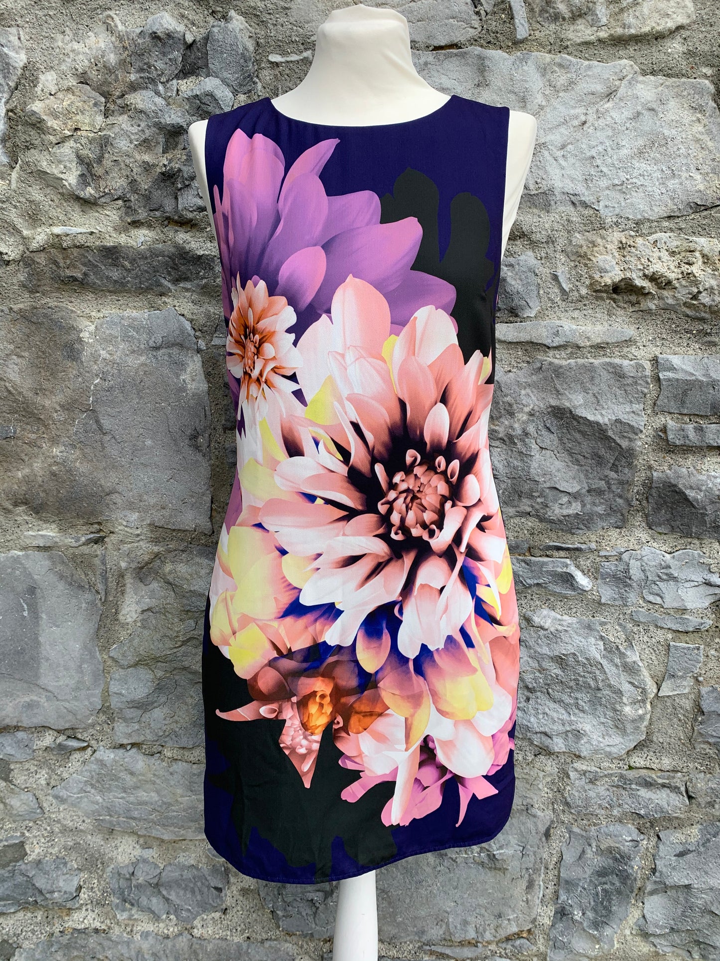 Full print flower dress uk 10