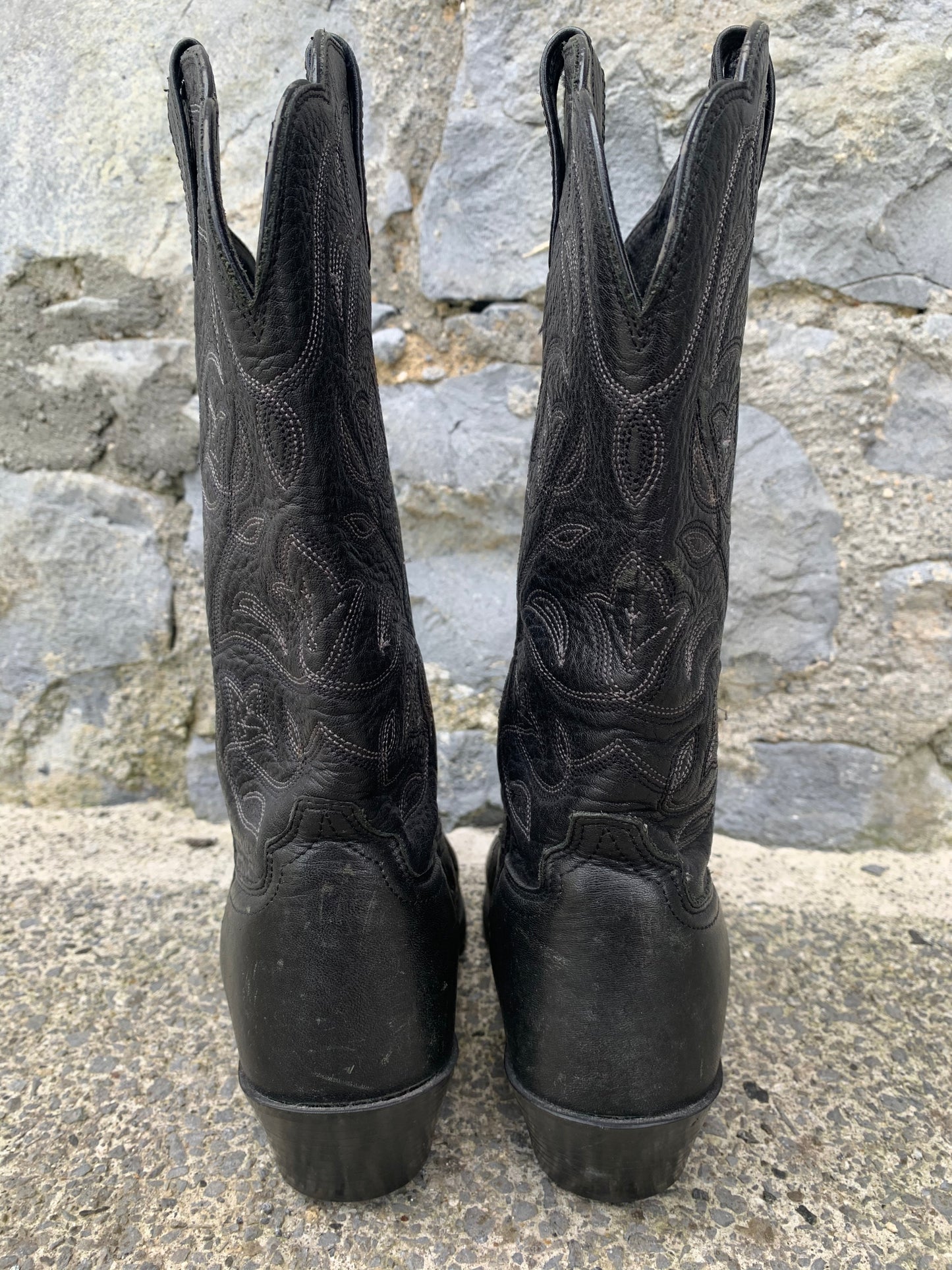 Black cowboy boots uk 3 (eu 36)