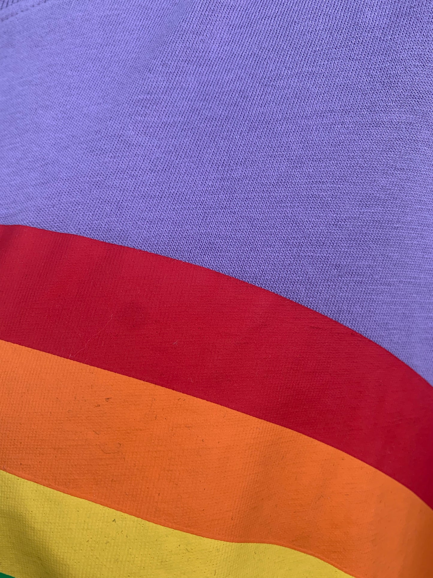 Purple top with a rainbow uk 16-20