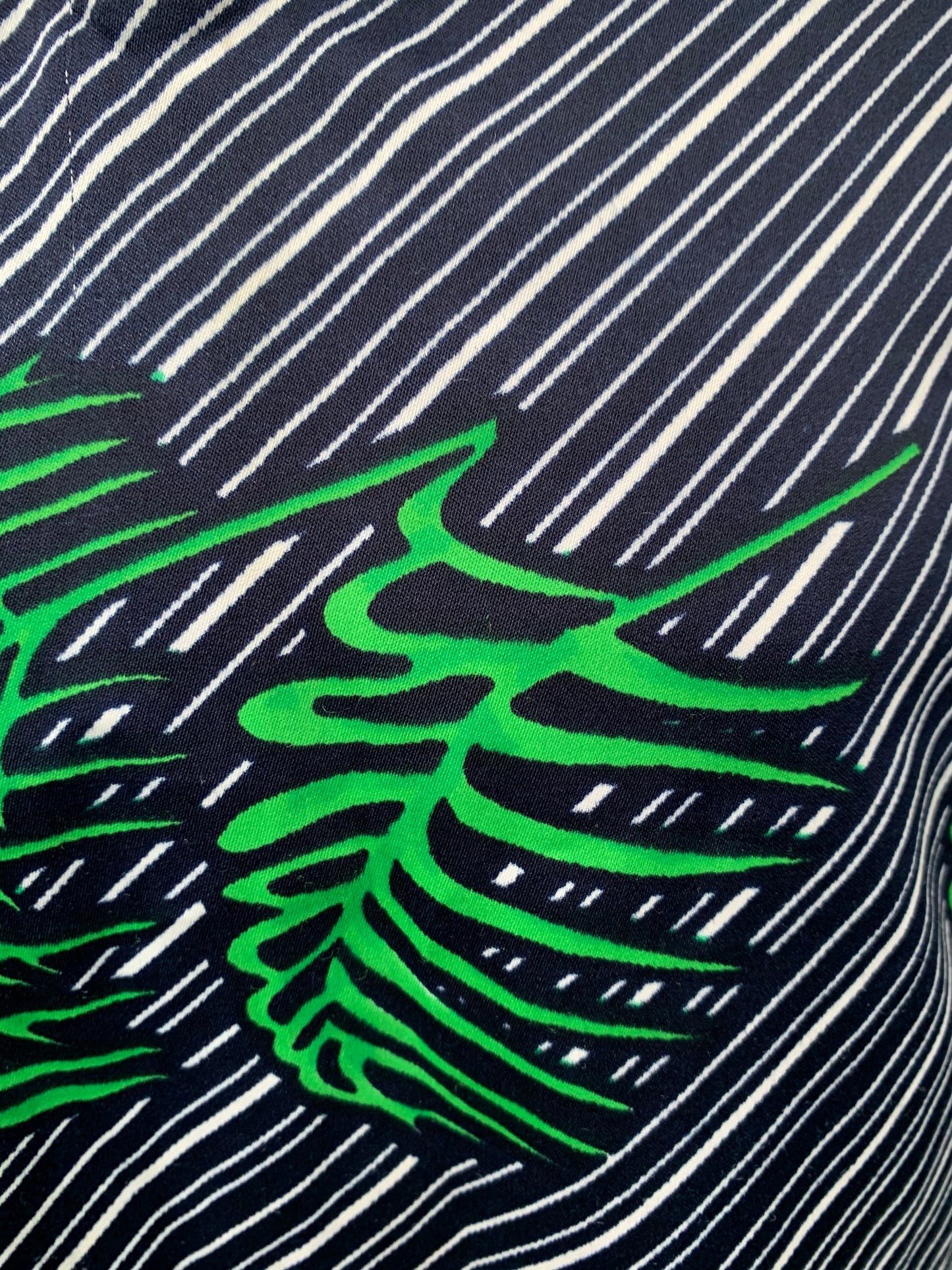 Palm leaves stripy dress uk 10