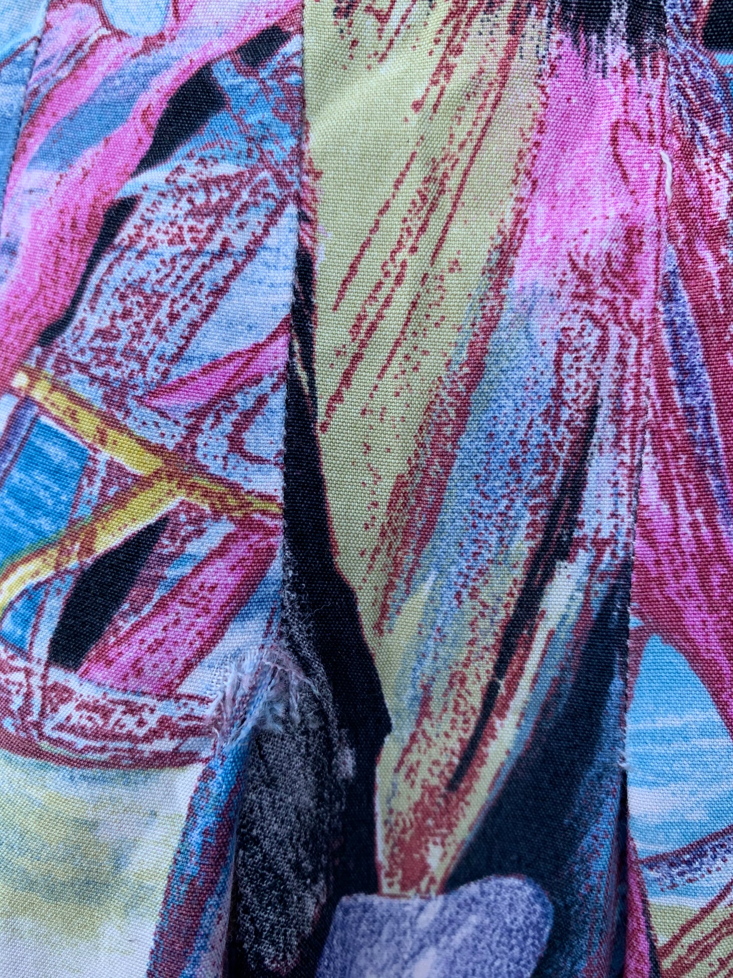 80s oversized abstract tunic uk 10-14